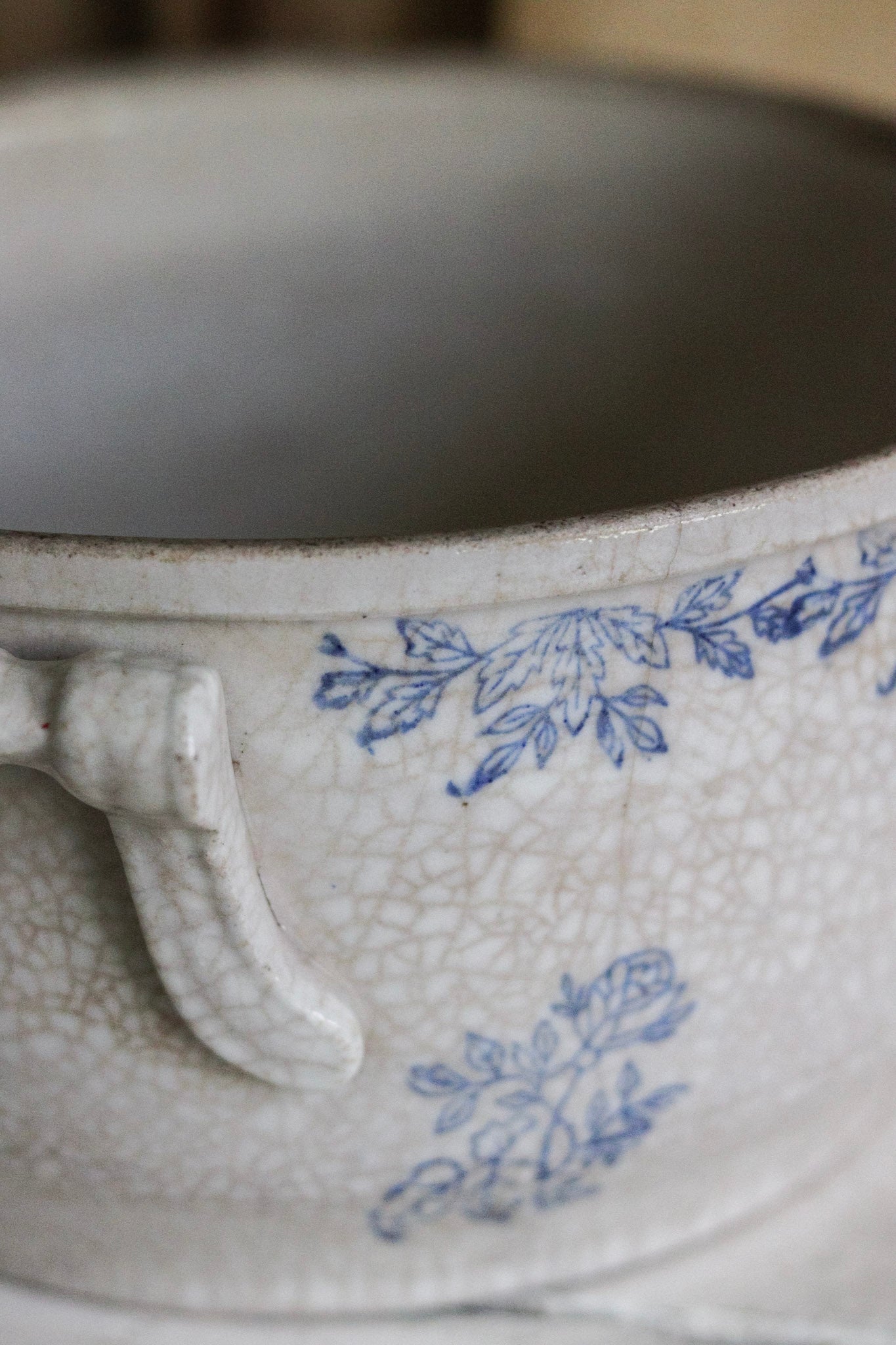 Large Vintage French Saint Uze Style Tureen