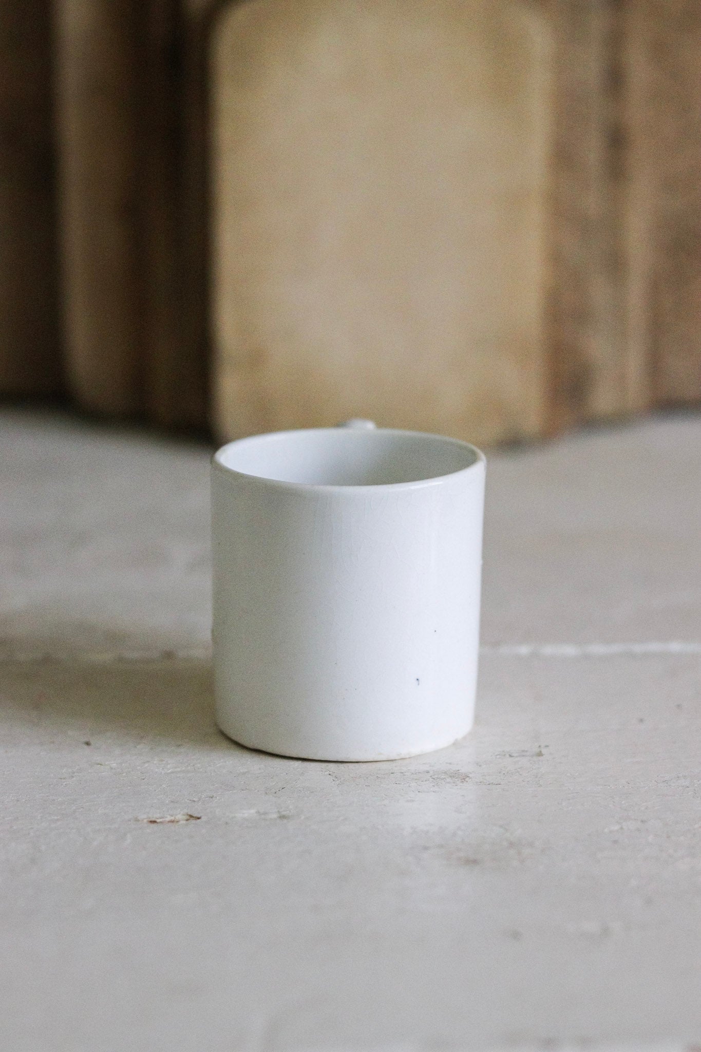 Antique French Ironstone Espresso Cup