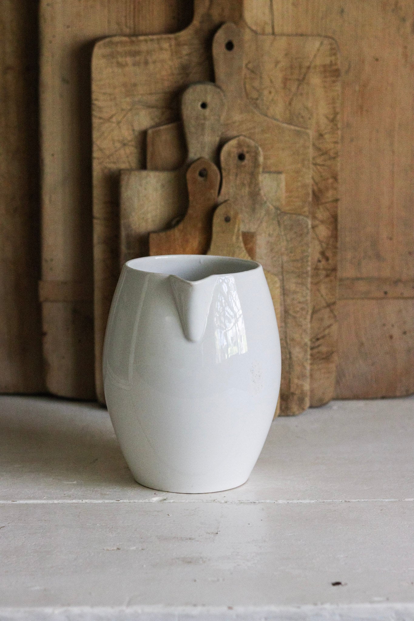 Large French Ironstone Pitcher