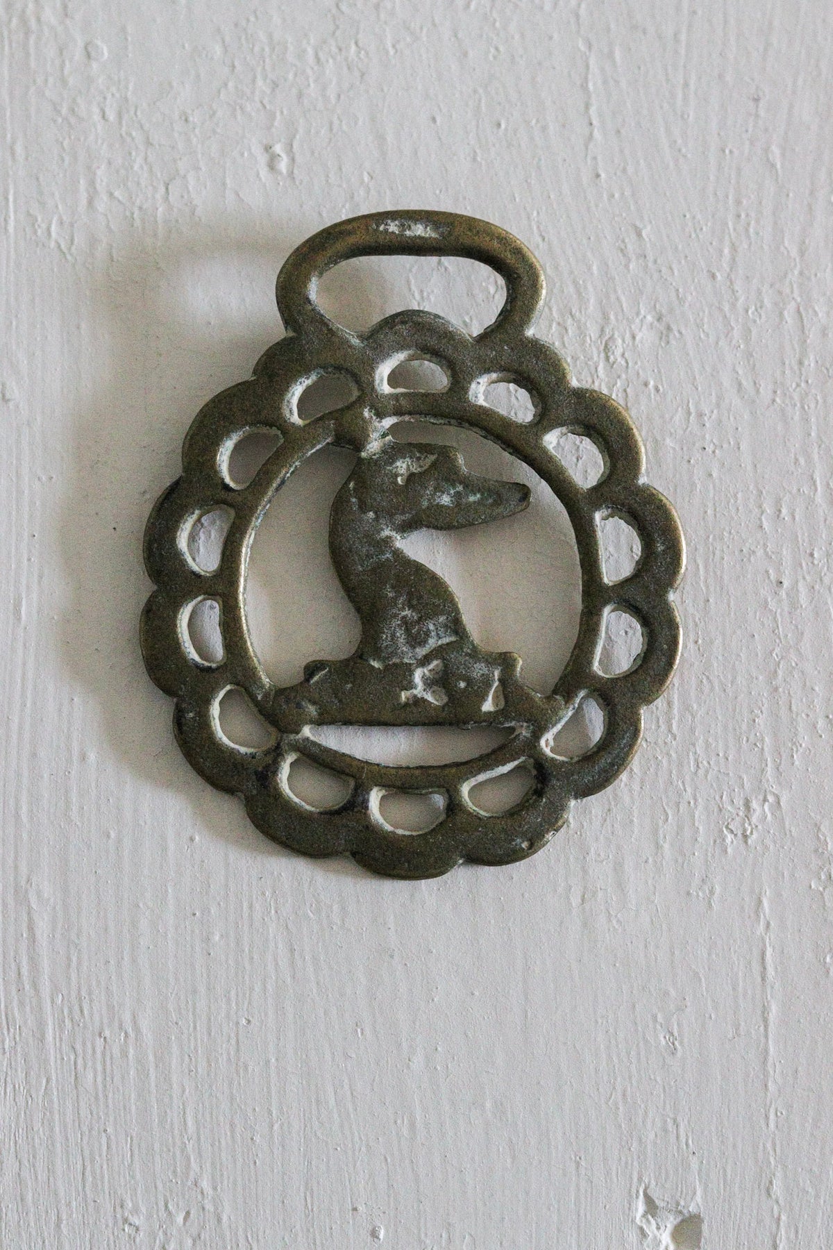 English Horse Brass - Greyhound