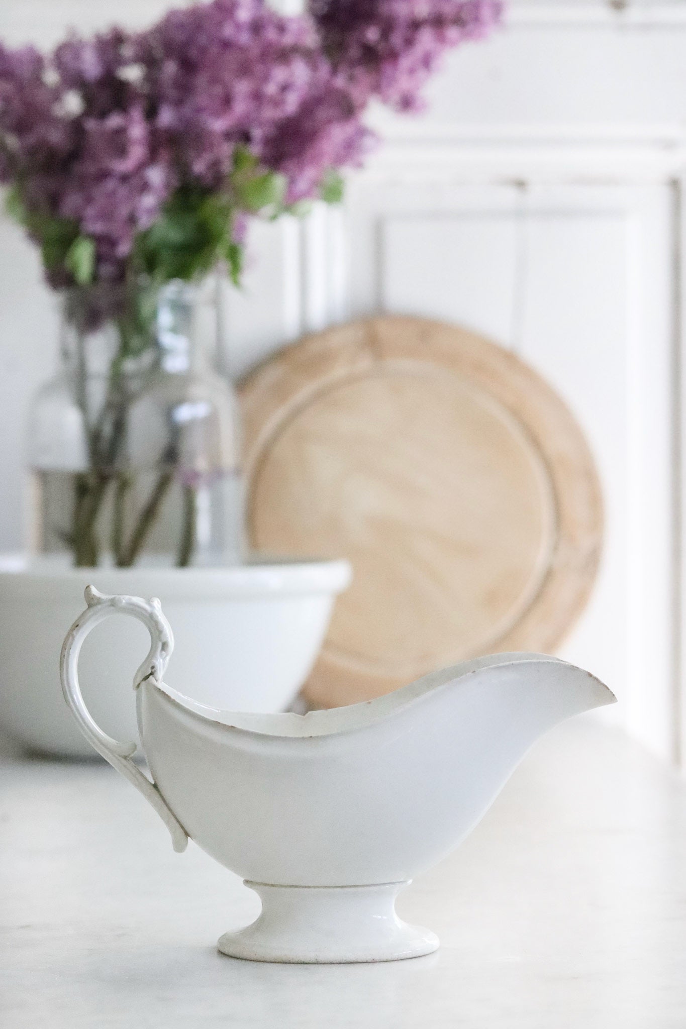 Antique French Ironstone Sauciér