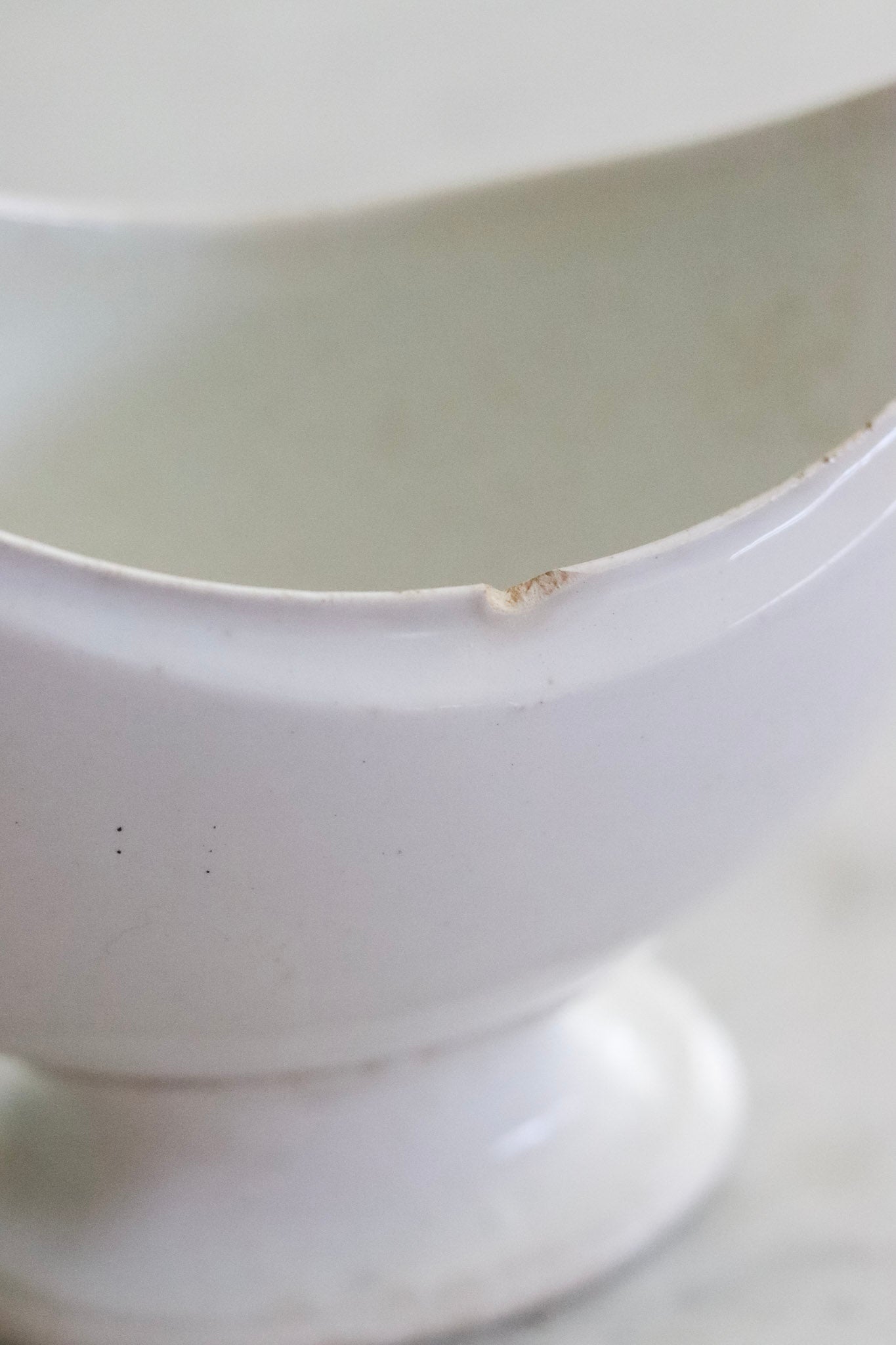 Antique French Ironstone Sauciér