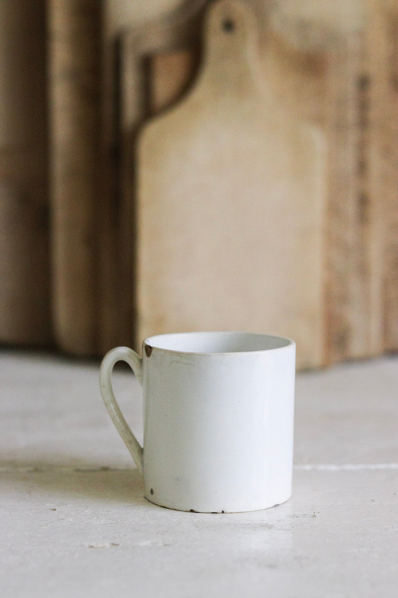 Antique French Ironstone Espresso Cup
