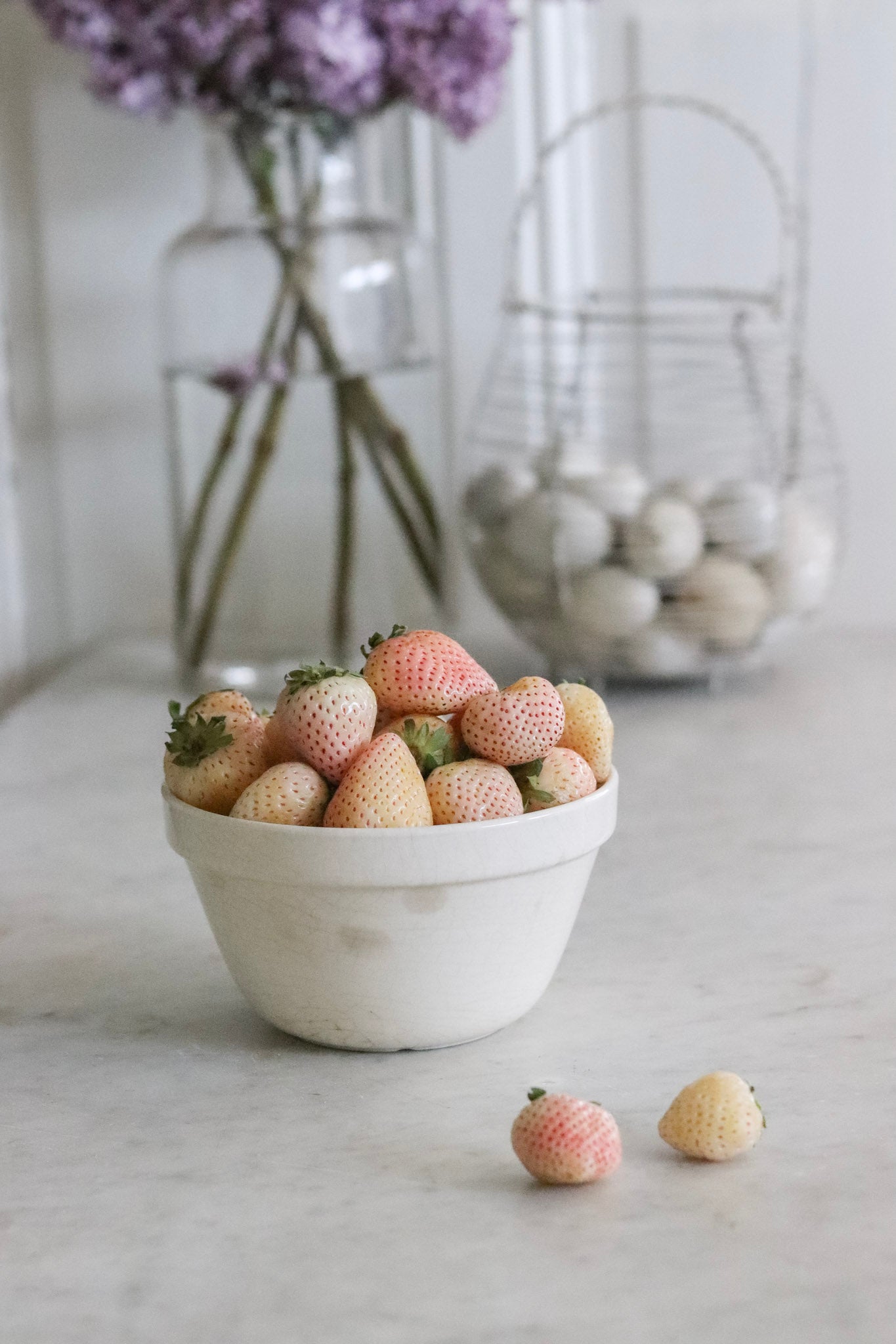 Stained Vintage English Pudding Bowl
