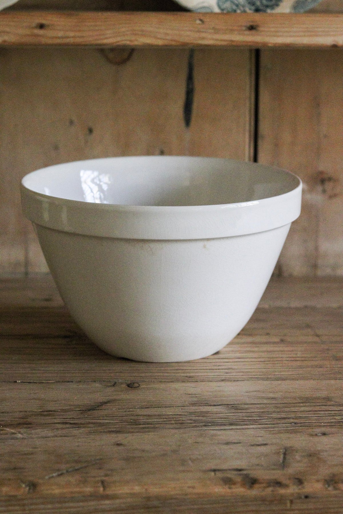 Large Vintage English Pudding Bowl
