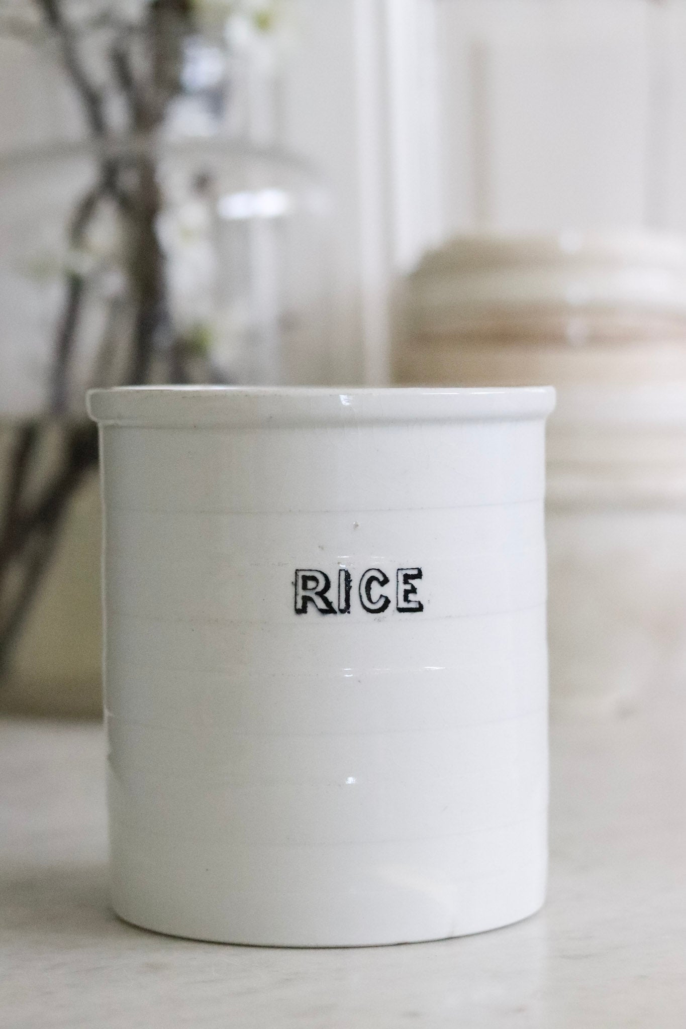 Antique English Banded Canister
