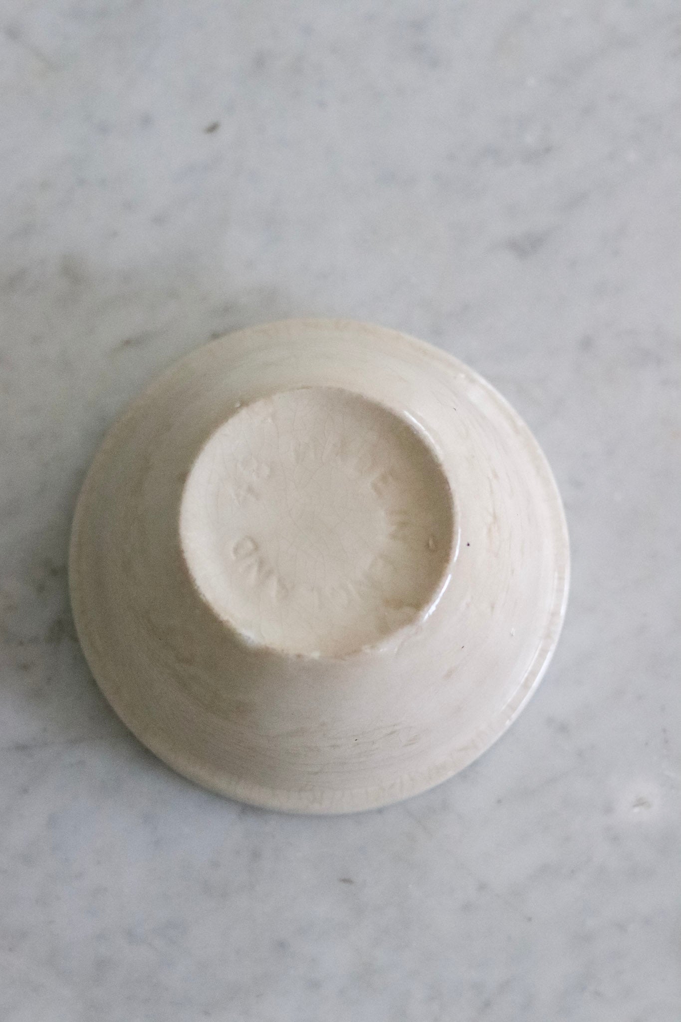 Petite Stained Vintage English Pudding Bowl