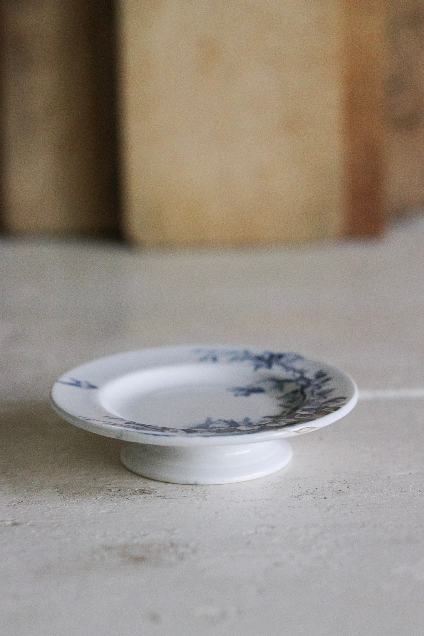 Antique French Dînette Set Transferware Cake Plate No. 1