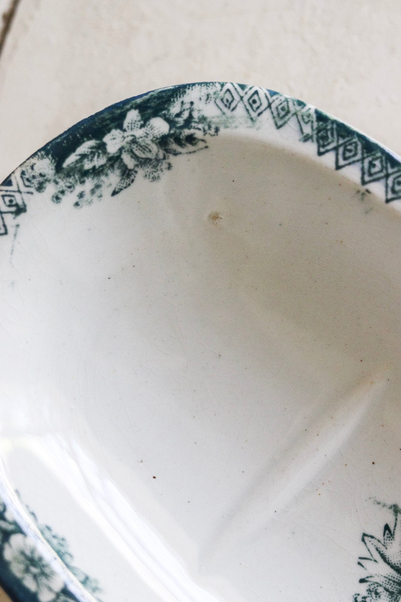 Vinage French Transferware Razor Dish
