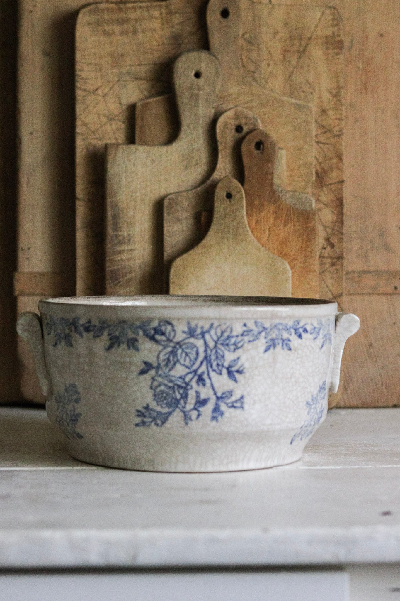 Large Vintage French Saint Uze Style Tureen