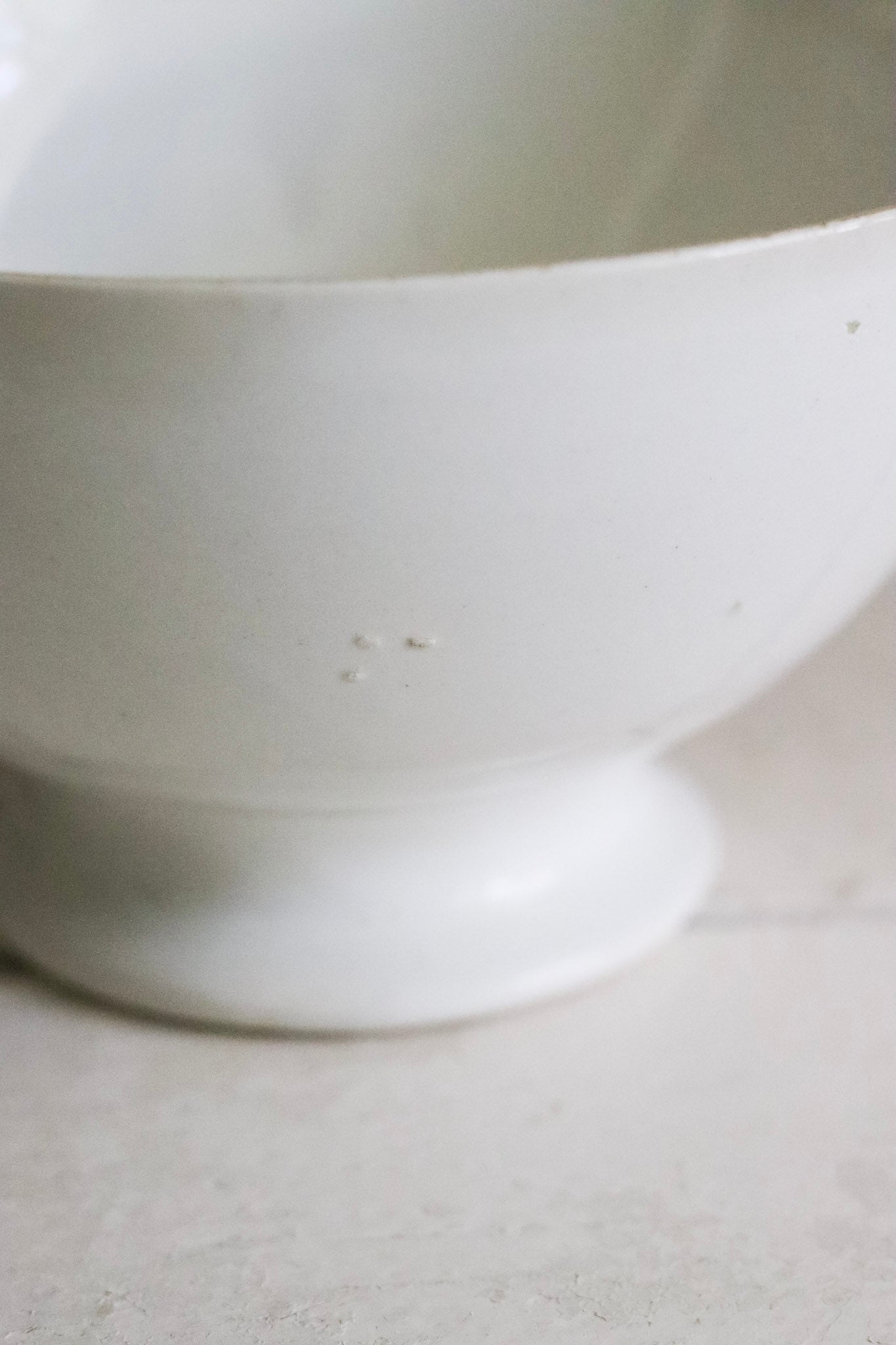 Antique French Ironstone Café Bowl