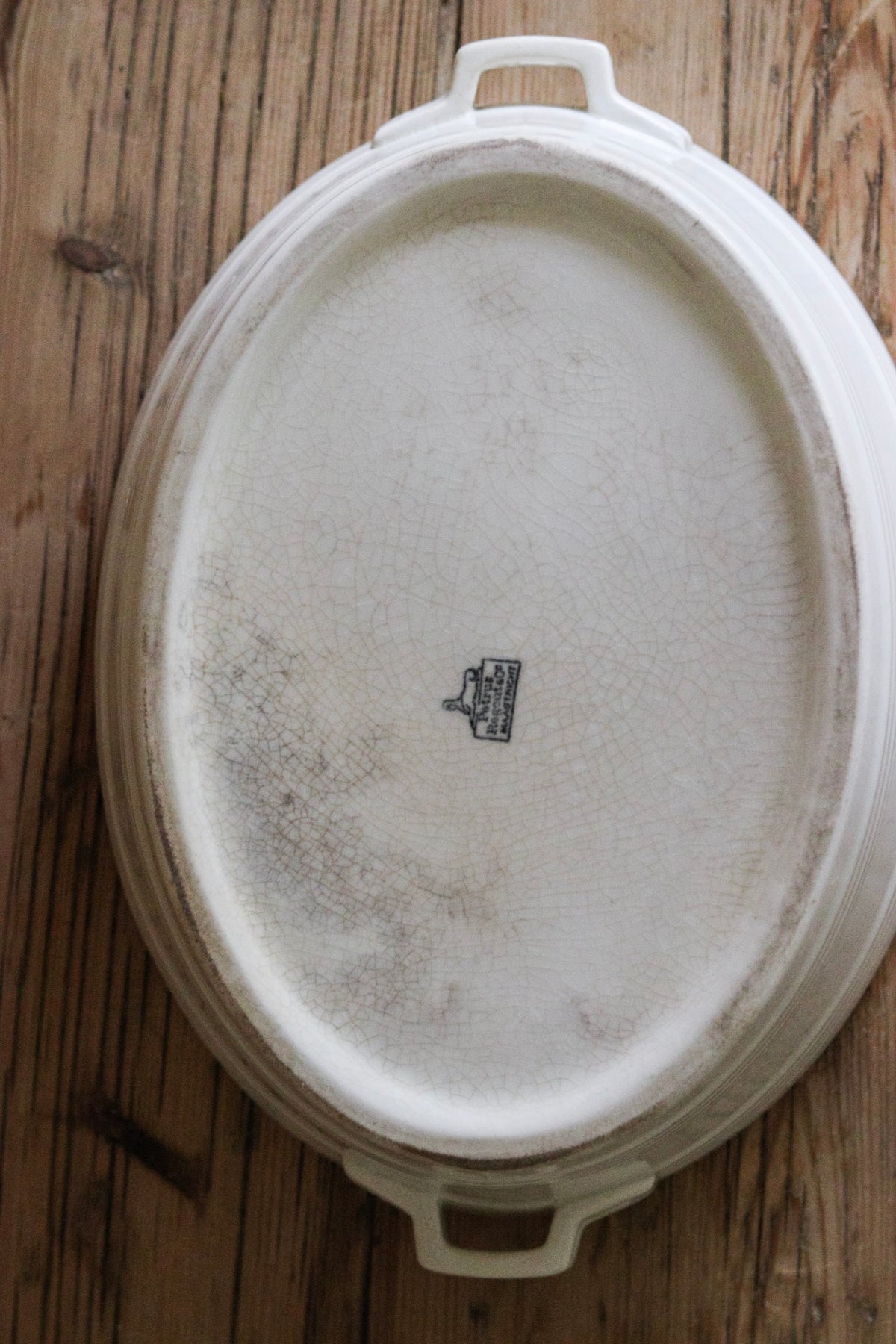 Antique Dutch Banded Cream Pail