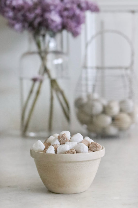 Petite Stained Vintage English Pudding Bowl