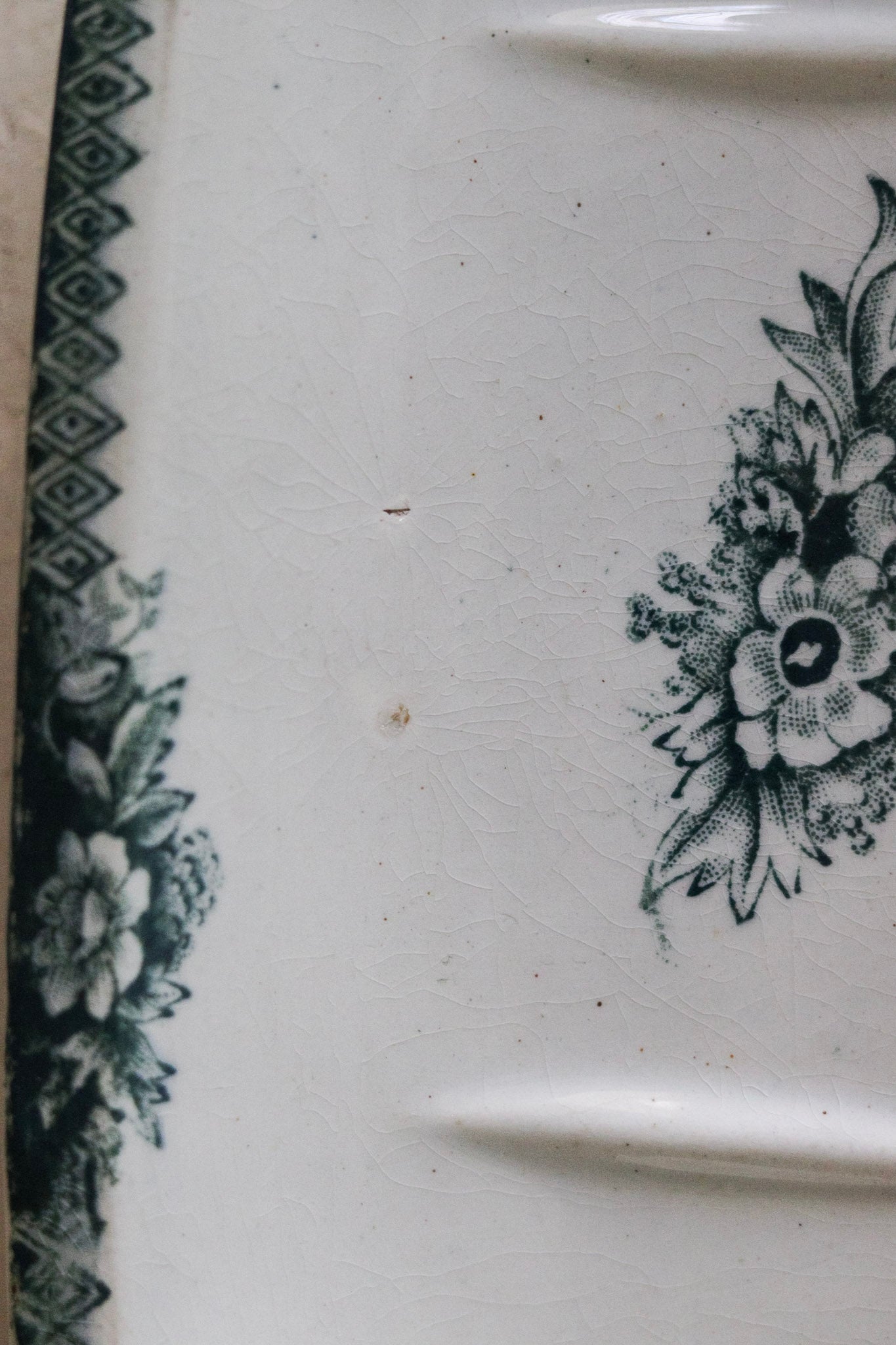 Vinage French Transferware Razor Dish