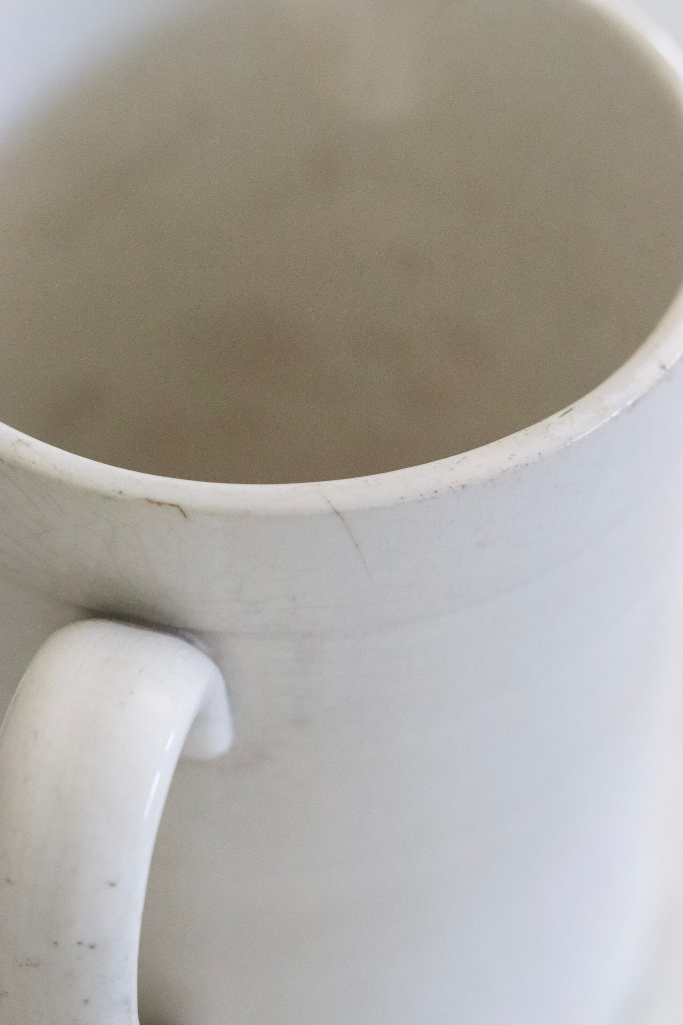 Antique French Banded Pitcher