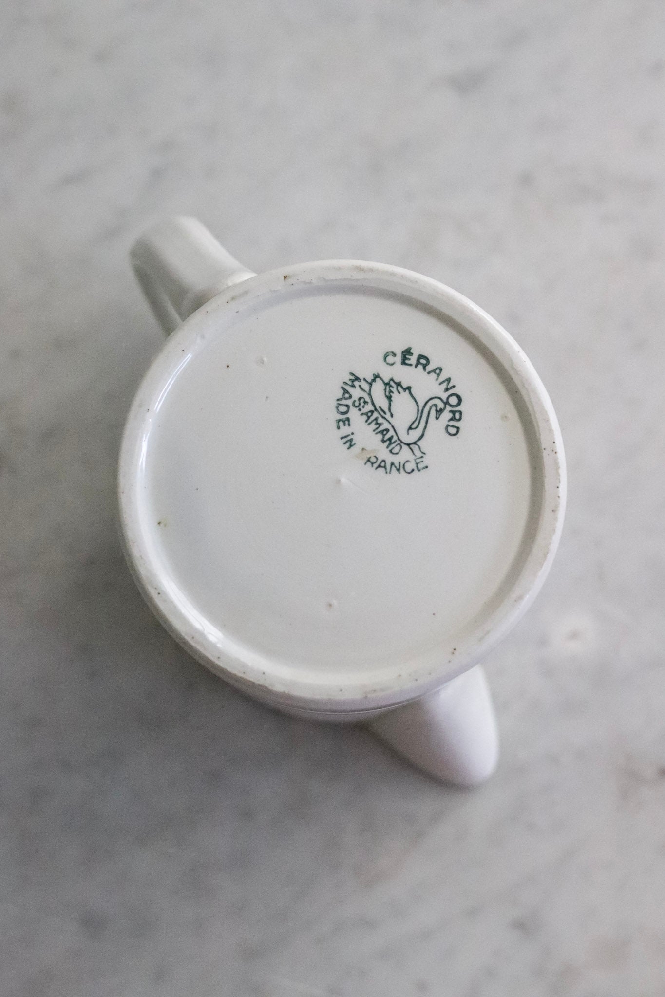 Vintage French Banded Pitcher