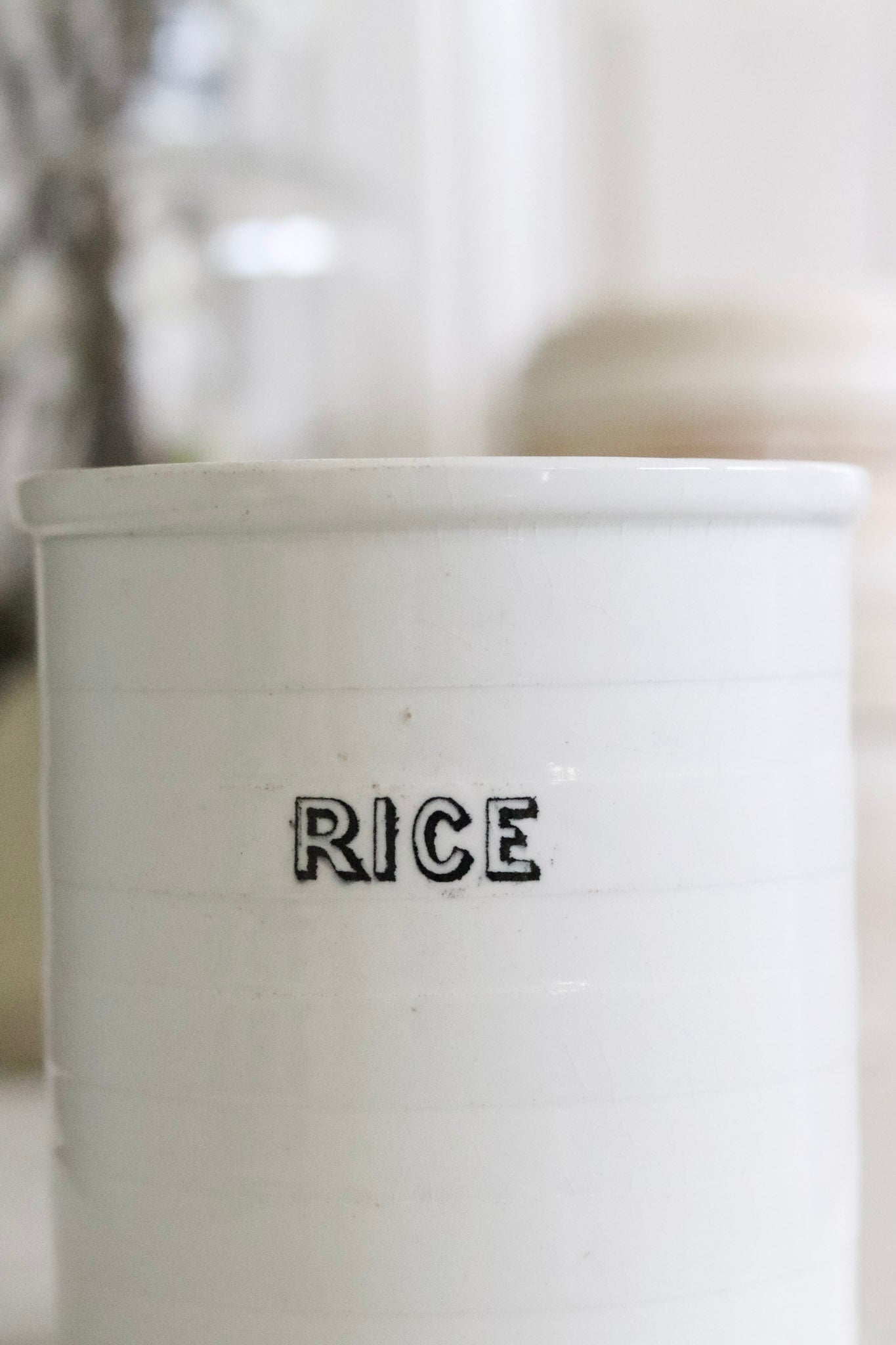 Antique English Banded Canister