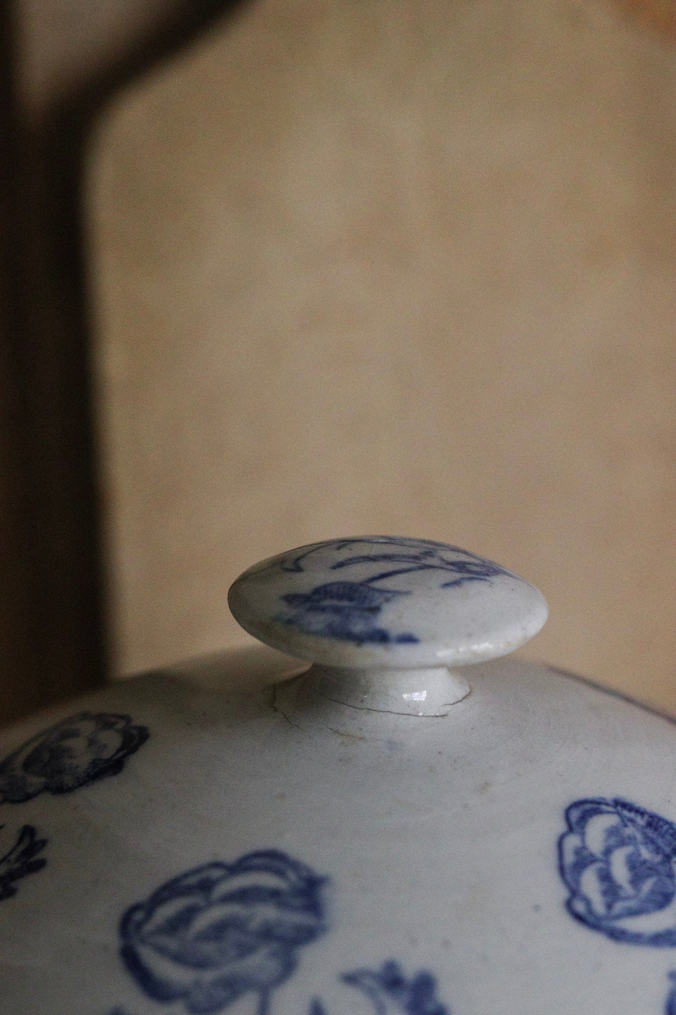 Petite Vintage French Saint Uze Tureen with Roses