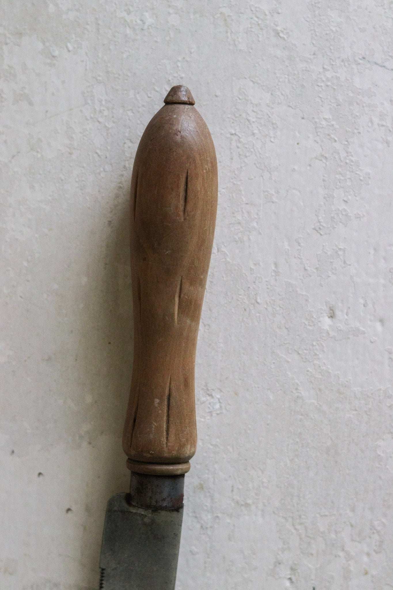 English Carved Bread Knife
