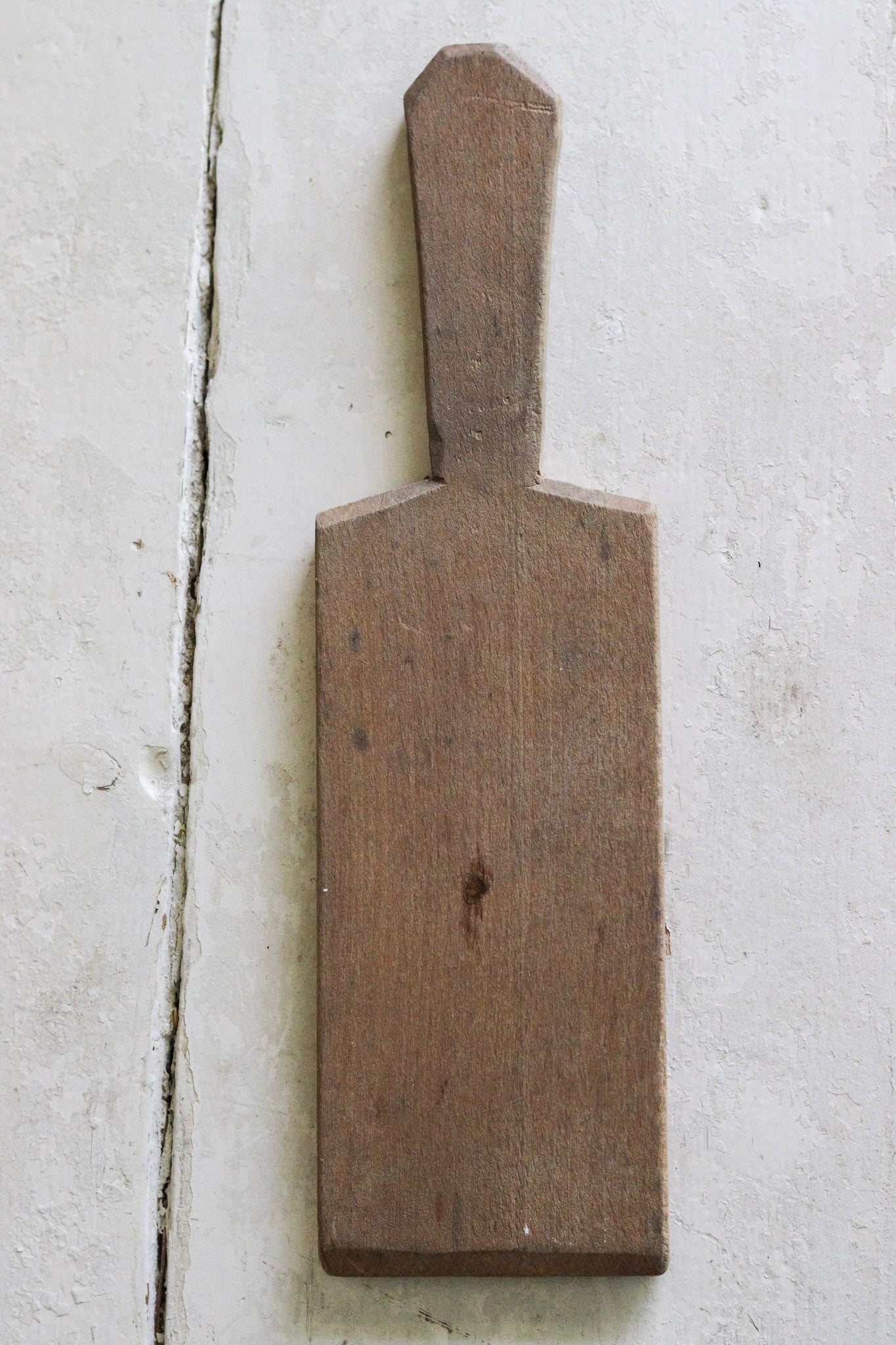Large Vintage English Wooden Butter Pat