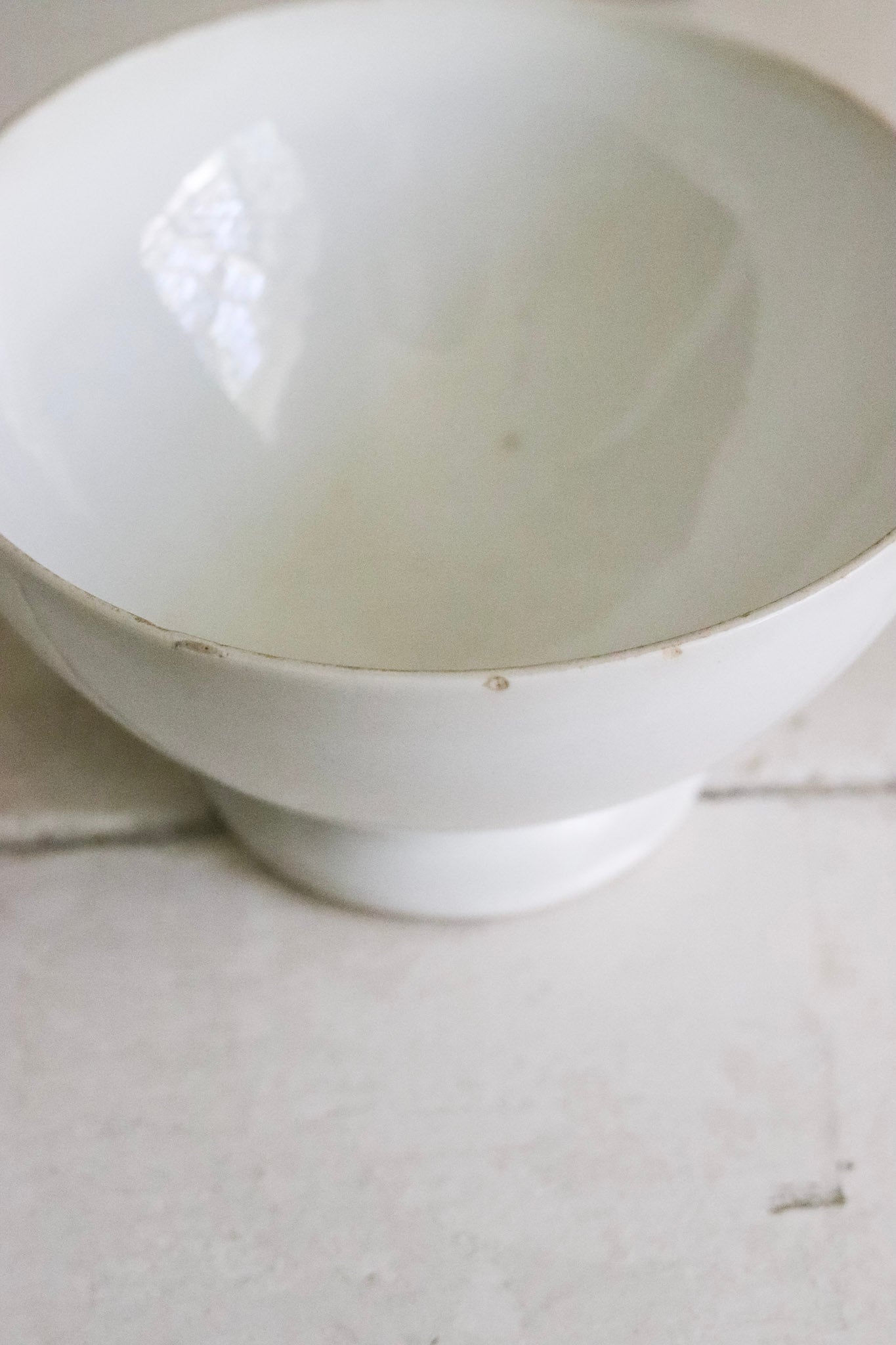 Antique French Ironstone Café Bowl