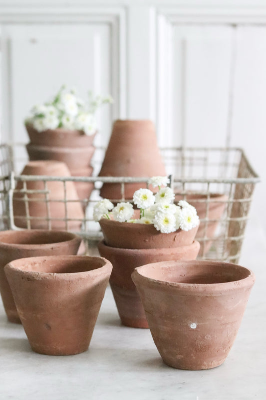 New Old Stock French Pots - Set of Two