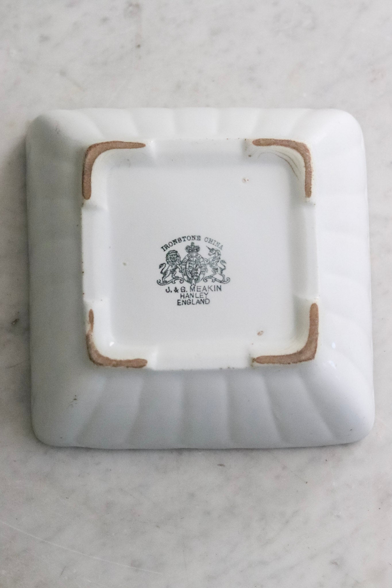 Antique Ironstone Ladyfinger Bowl