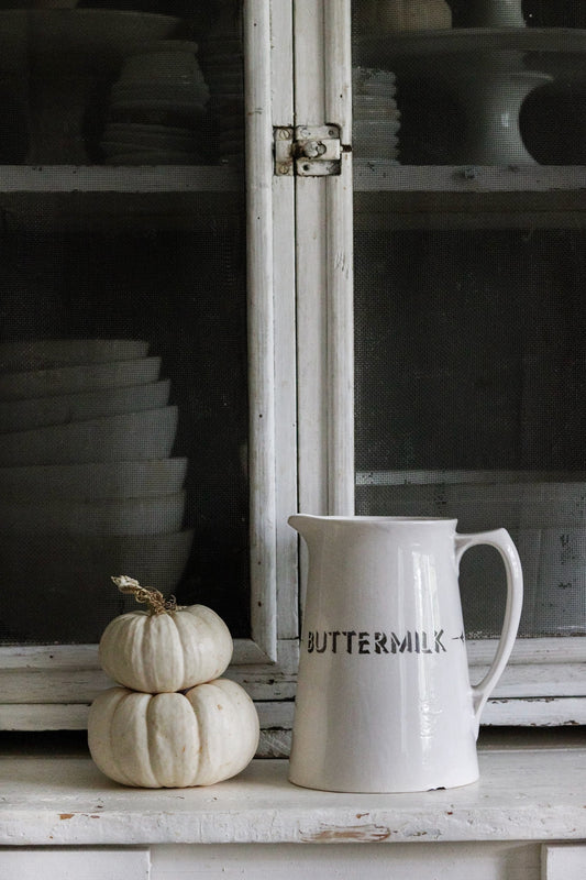 Vintage English Buttermilk Pitcher