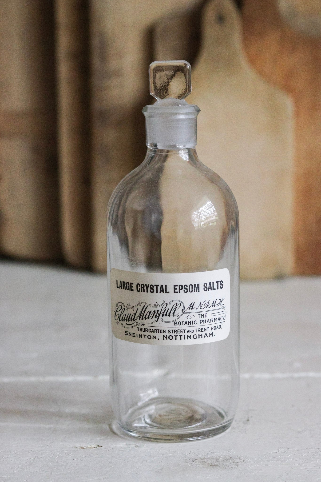 Vintage English Apothecary Bottle