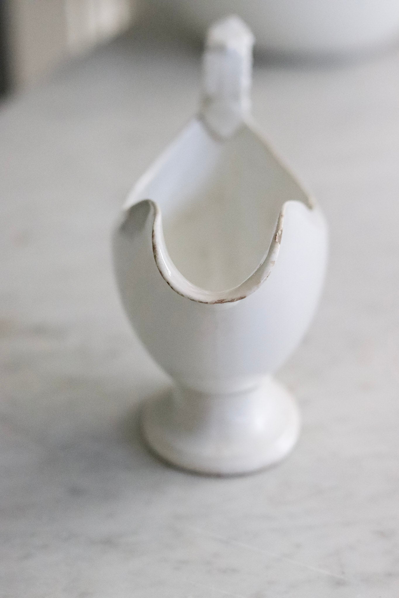 Antique French Ironstone Sauciér