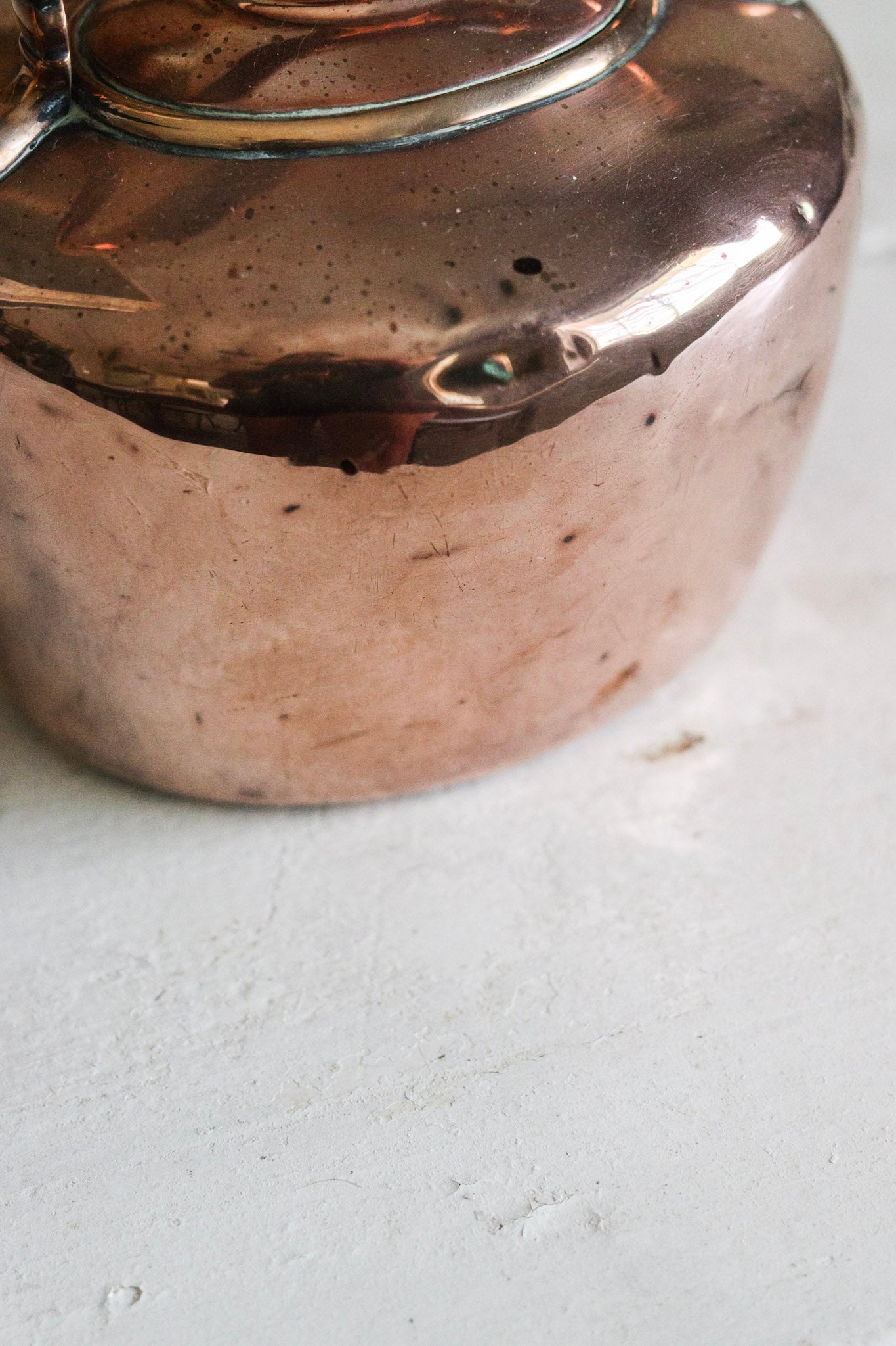 Petite Antique English Copper Kettle