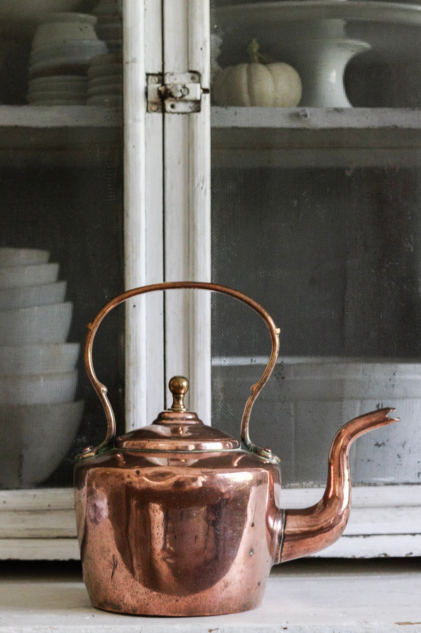 Antique English Copper Kettle