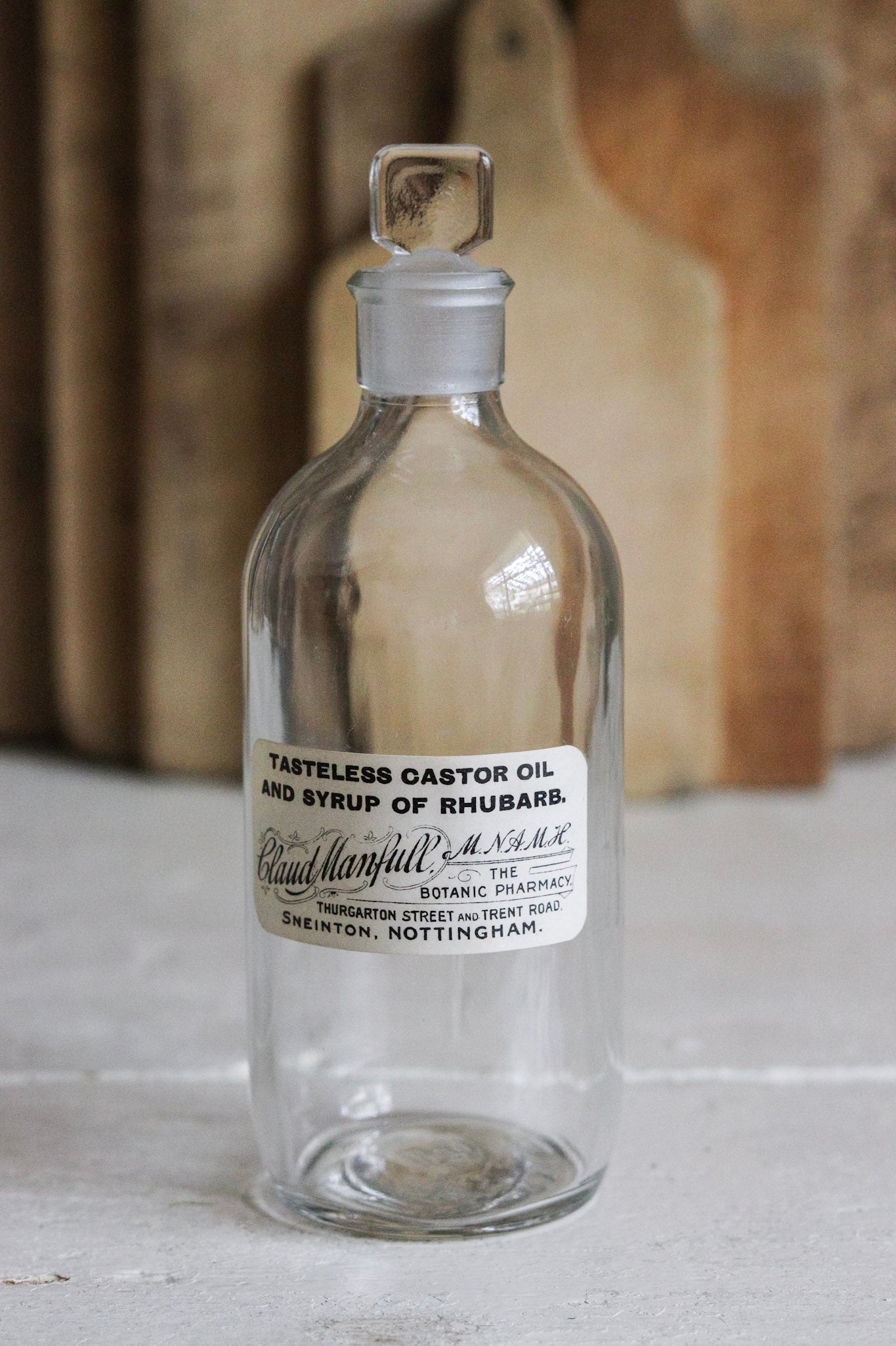 Vintage English Apothecary Bottle