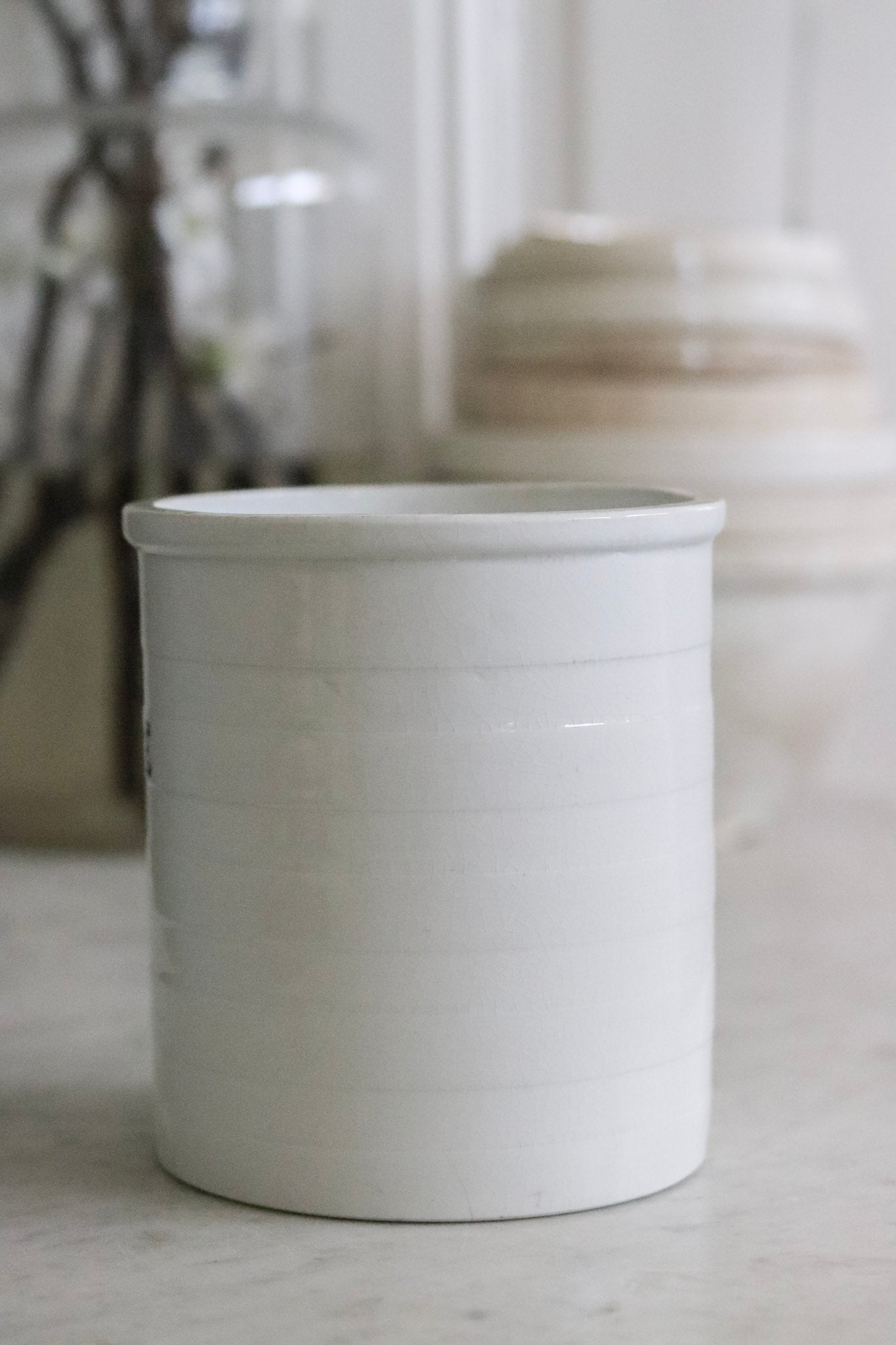 Antique English Banded Canister