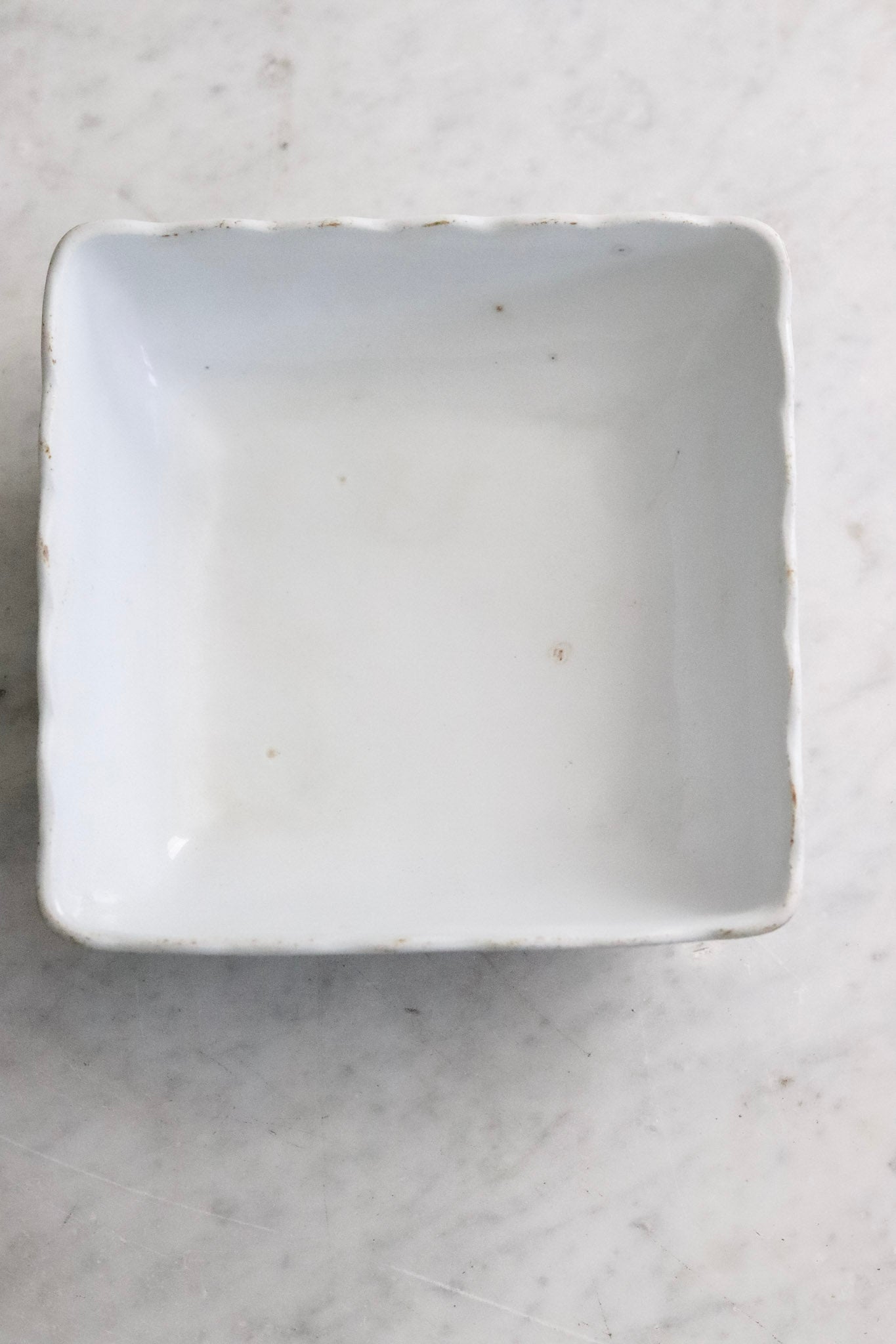 Antique Ironstone Ladyfinger Bowl