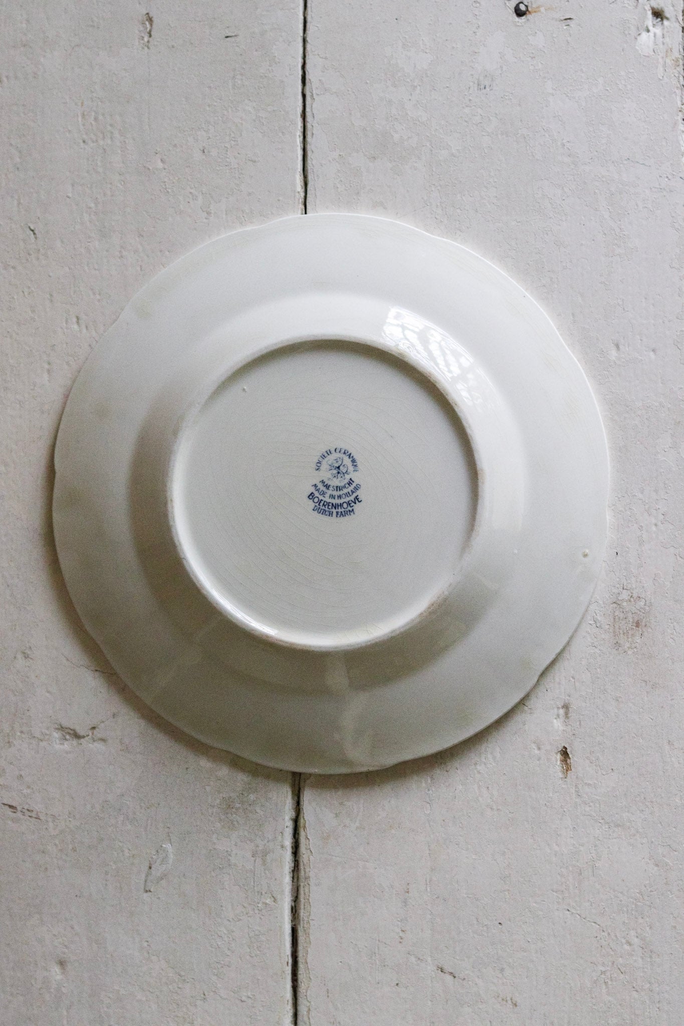 Vintage Dutch Transferware Plate - Dutch Farm No.2