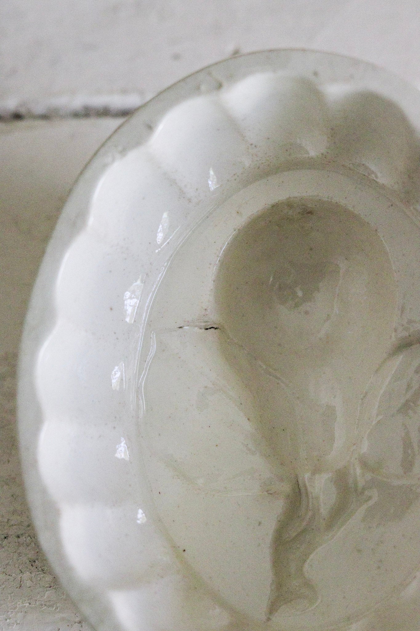 Petite Antique English Ironstone Jelly Mold