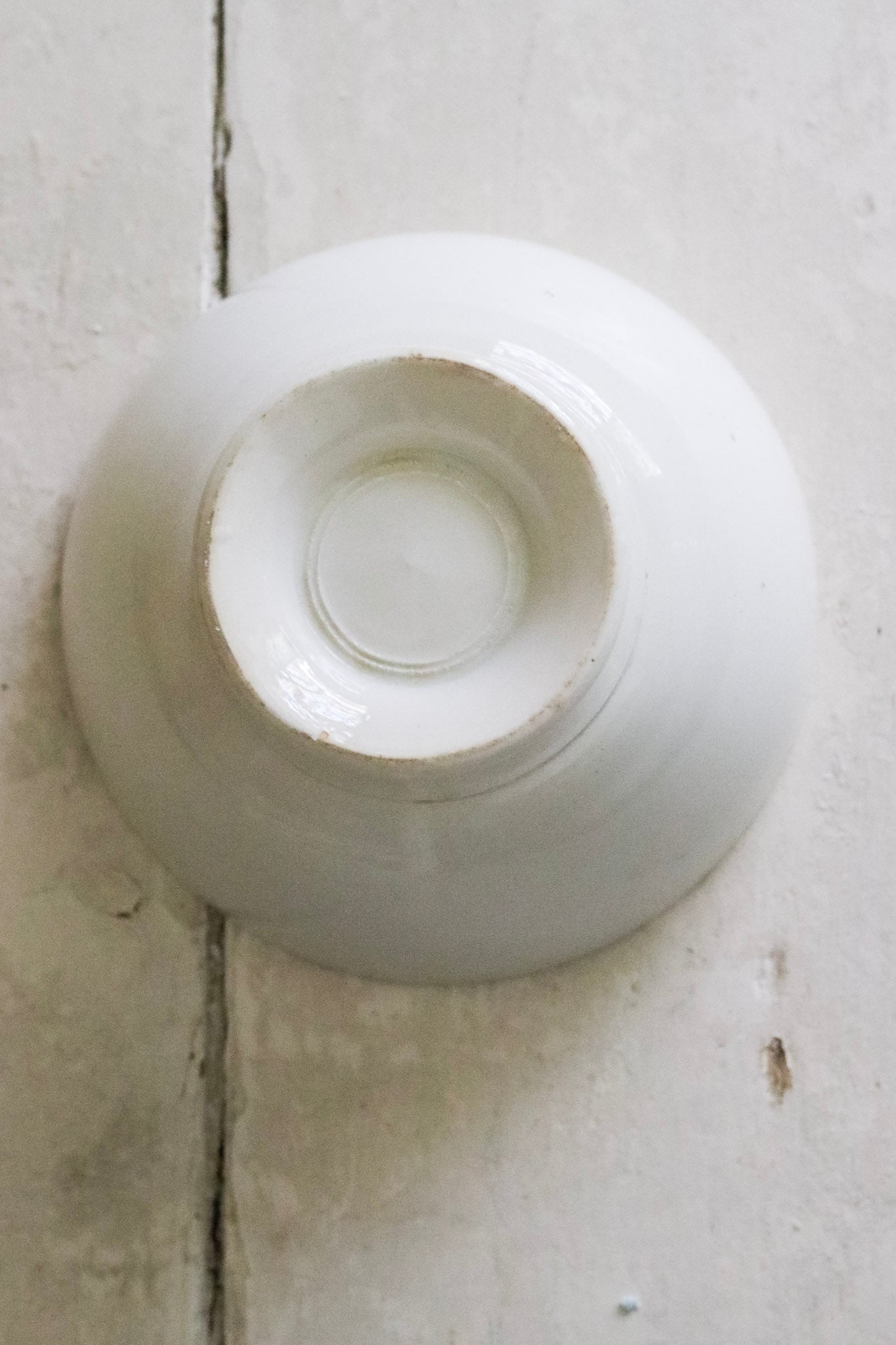 Antique French Ironstone Café Bowl