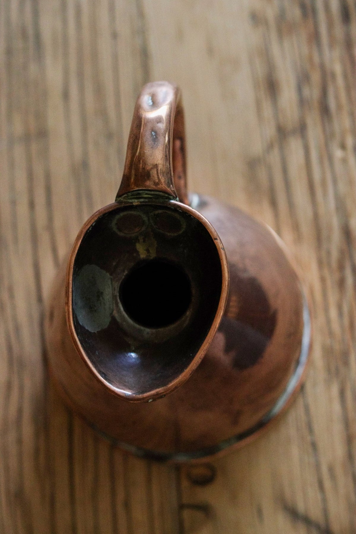 Antique English Copper Measuring Jug