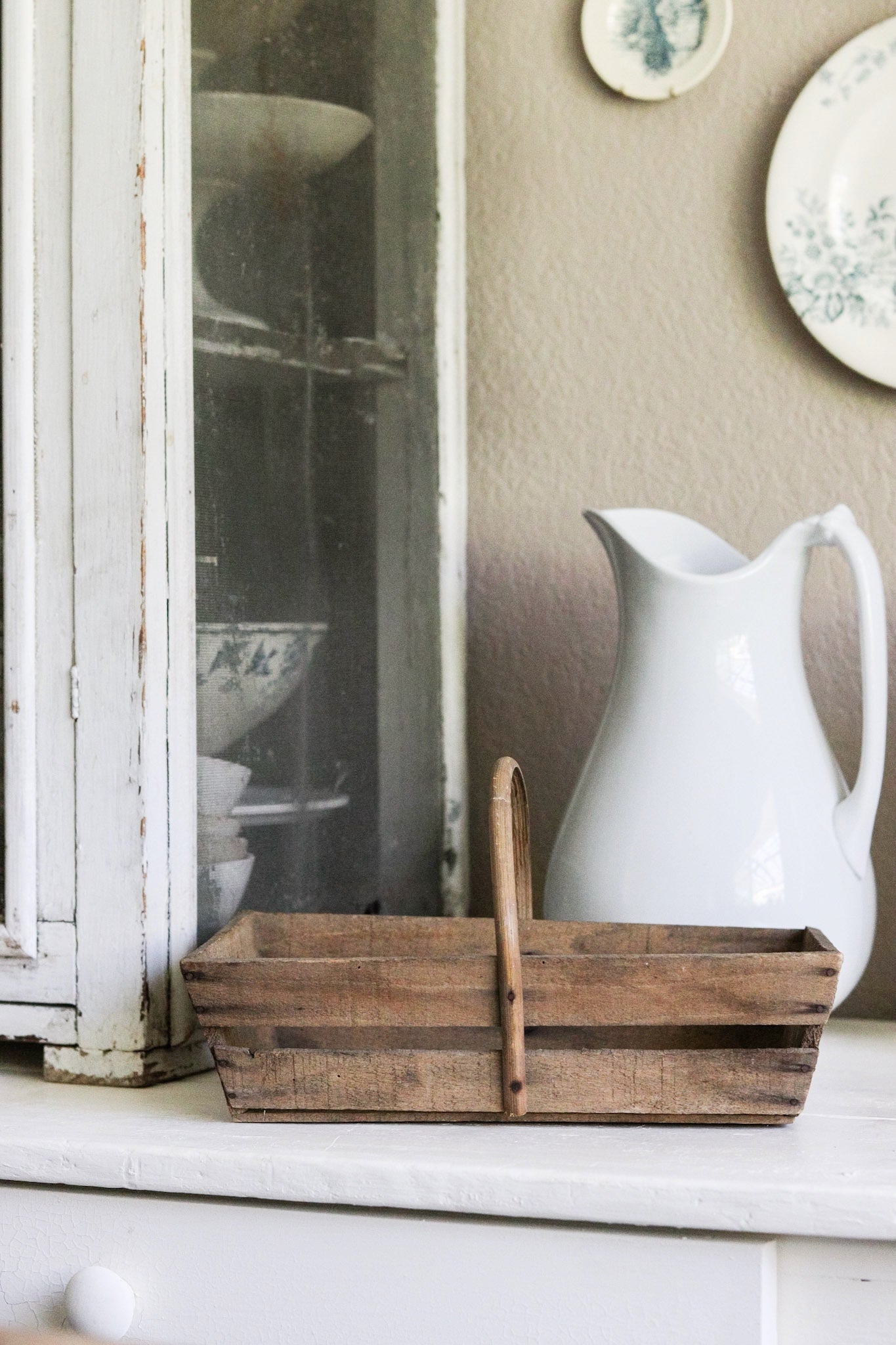 Rustic Vintage French Trug No.2