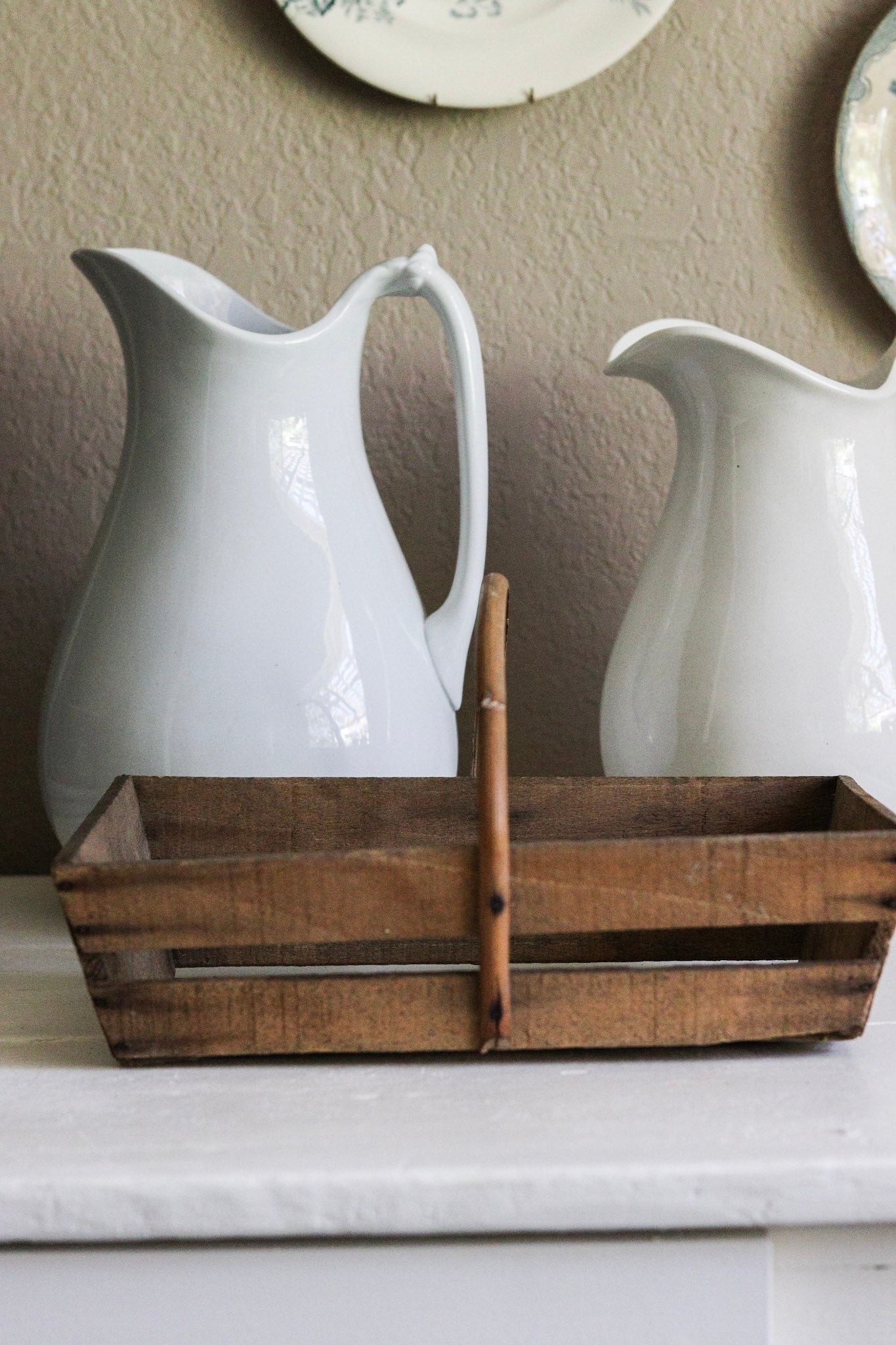 Rustic Vintage French Trug No.2