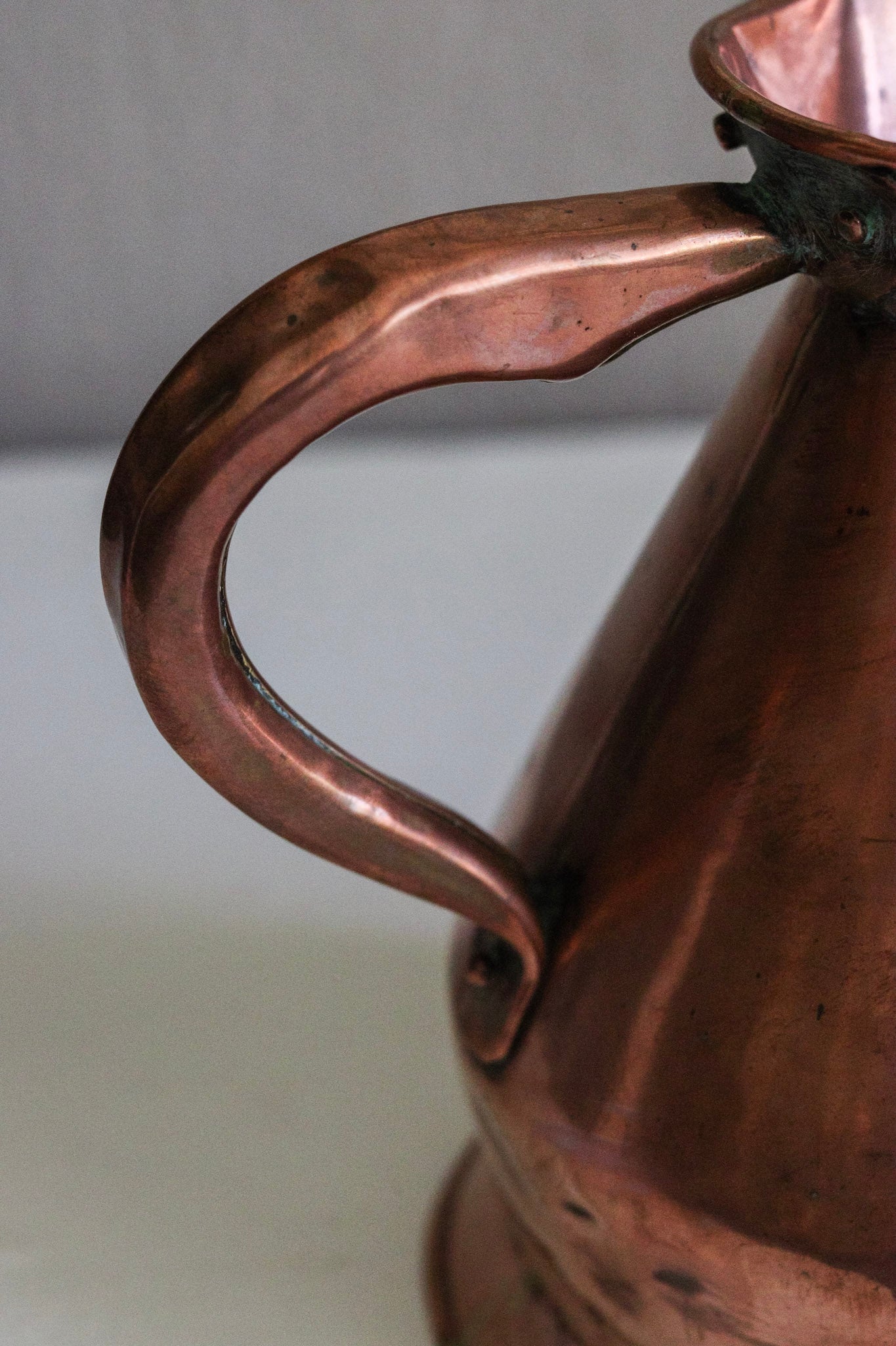 Antique English Copper Half Gallon Measuring Jug