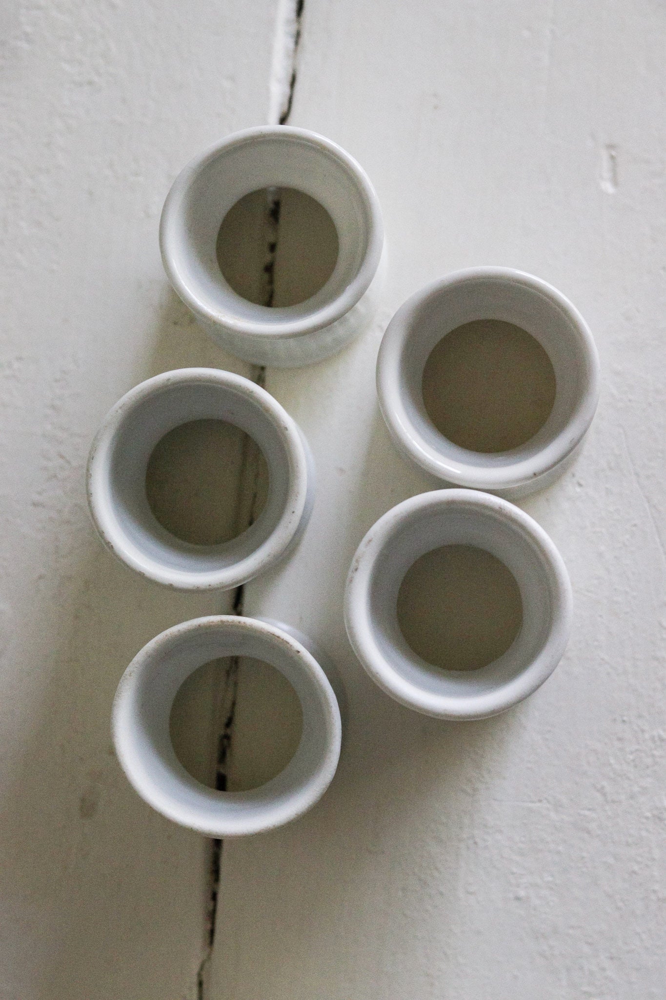 Vintage French Egg Cups - Set of Five