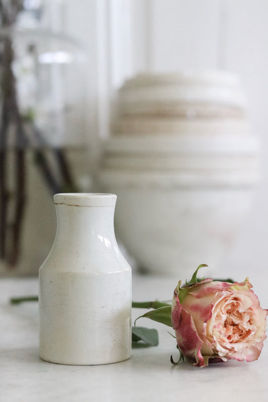 Antique French Stamped Mustard Pot