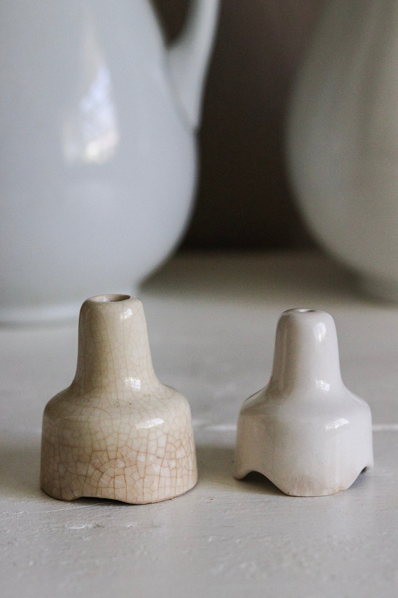 Pair of Vintage English Pie Funnels No.2