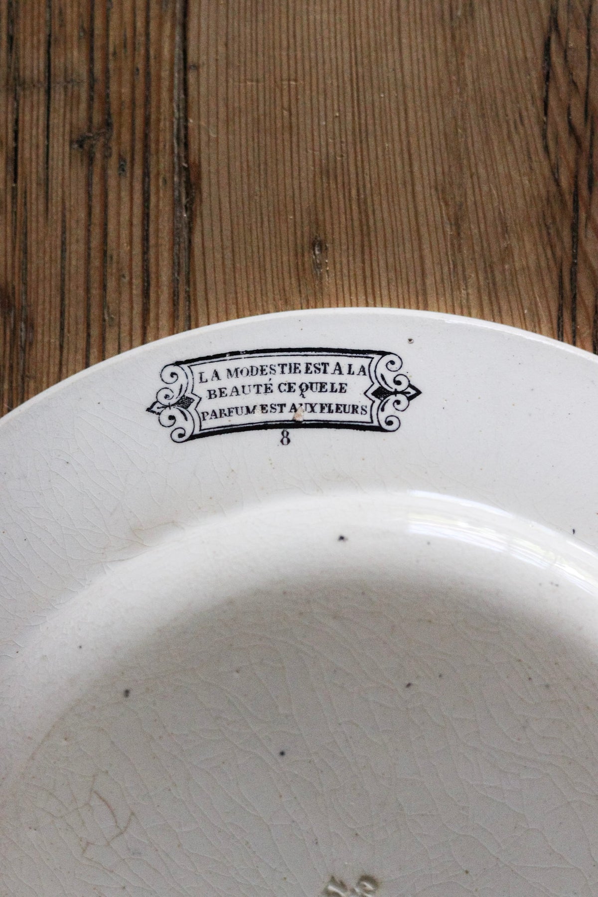 Antique French Transferware Plate