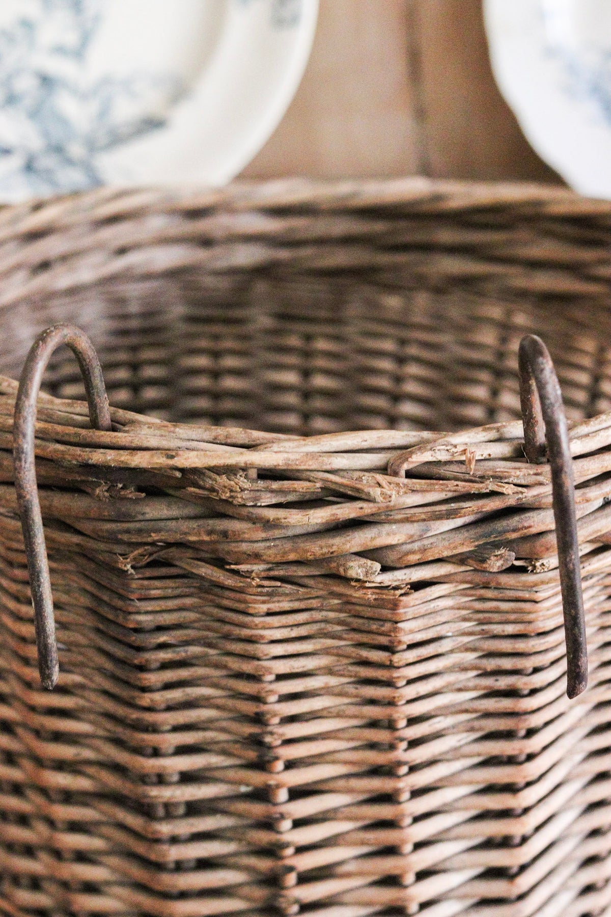 Vintage European Bike Basket