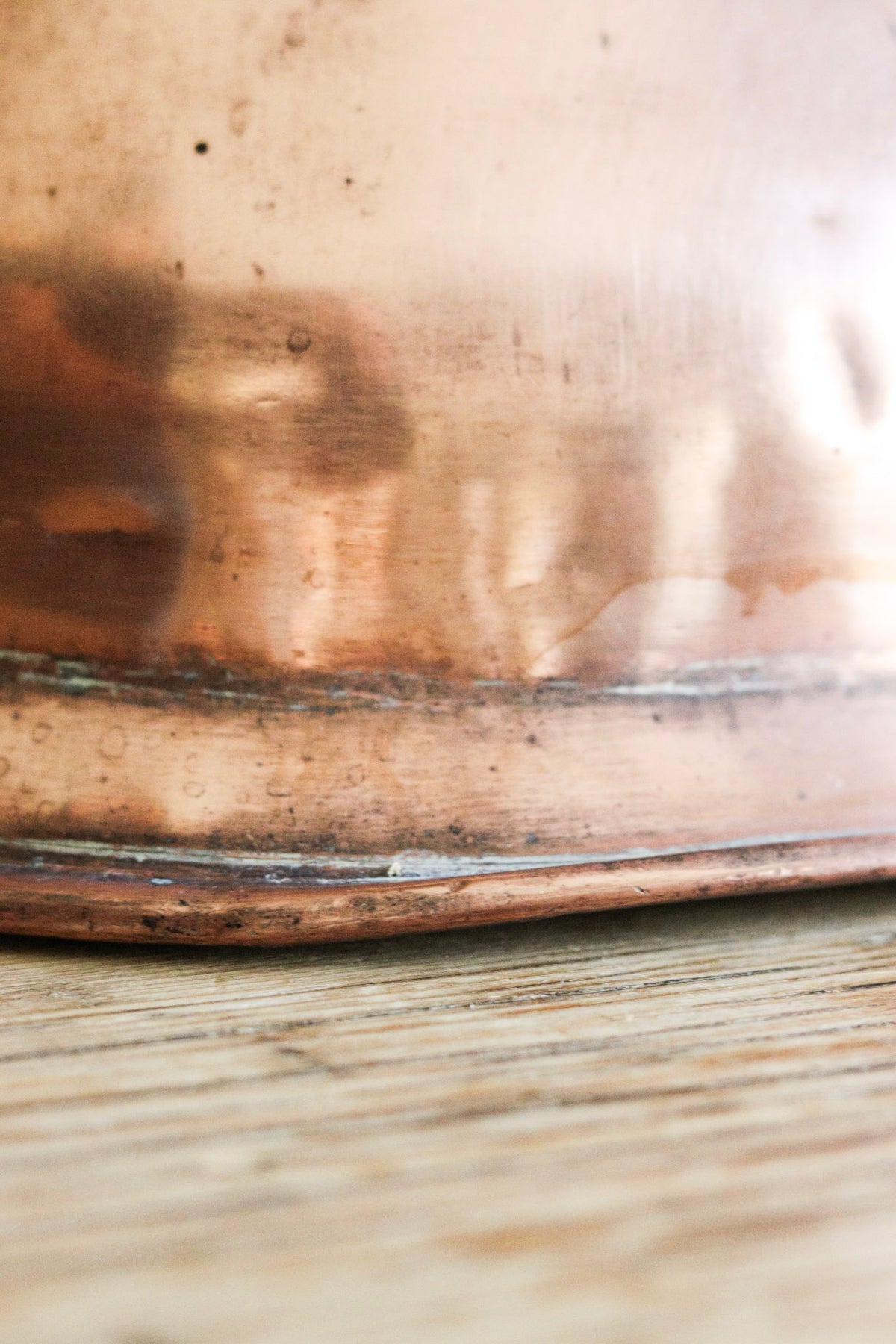 Antique English Copper Half Gallon Measuring Jug