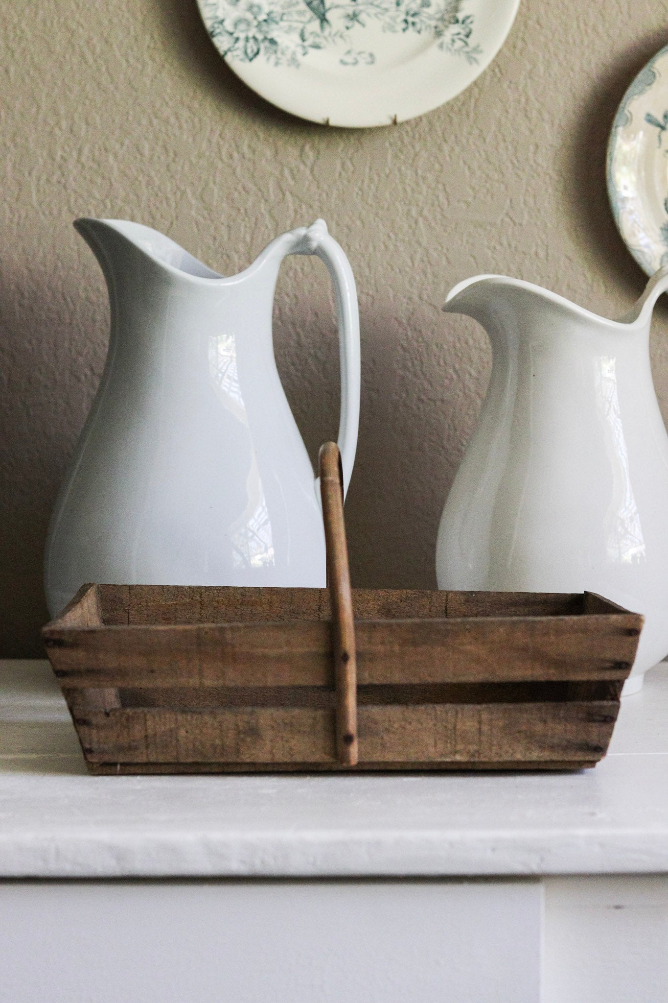 Rustic Vintage French Trug No.2