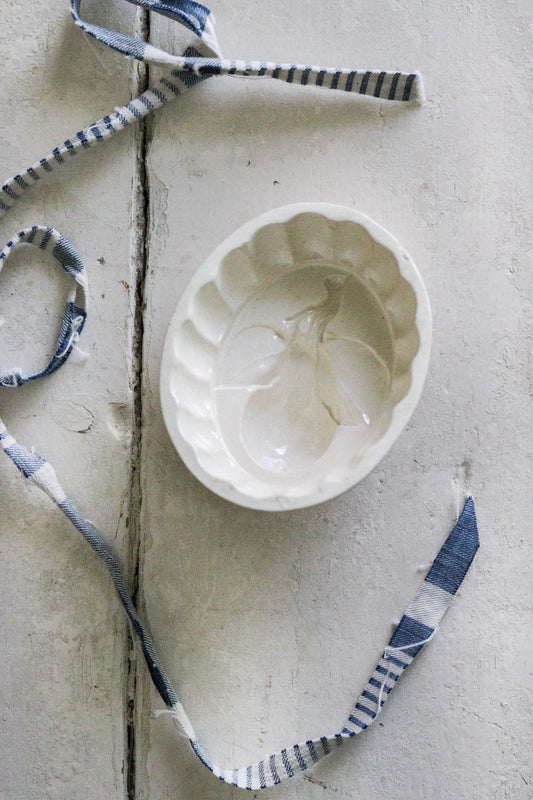 Petite Antique English Ironstone Jelly Mold